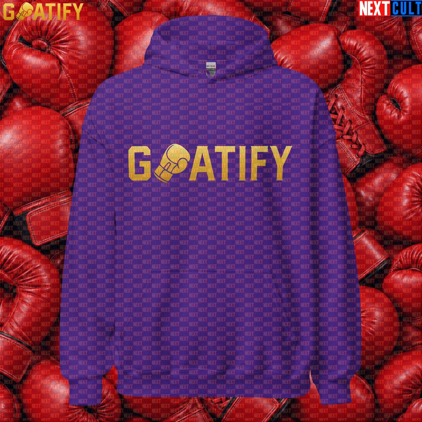 Boxing GOAT Hoodie GOATIFY Gold Fight Pullover for Boxing Fans & Martial Arts Sports Gifts | Hoodies | ["Boxing", "Martial Arts", "NCB"]