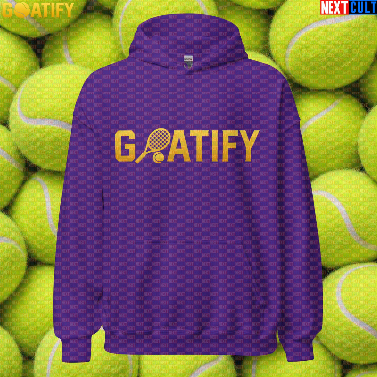 Tennis GOAT Hoodie Golden Racket & Ball Pullover for Players, Fans & Gifts | GOATIFY | Hoodies | ["NCB", "Tennis"]