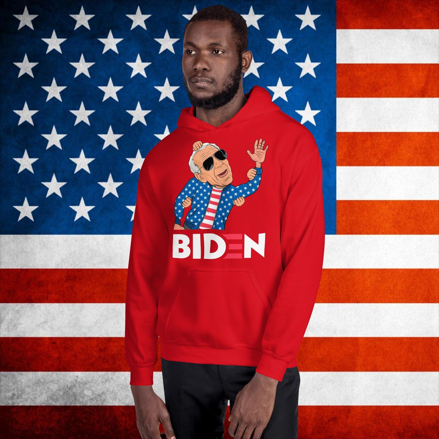 Weekend at Biden's Joe Biden Meme Democrat Republican Trump Gift Biden Gift 90s Vintage Unisex Hoodie Red Hoodies Democrats Joe Biden Politics Next Cult Brand