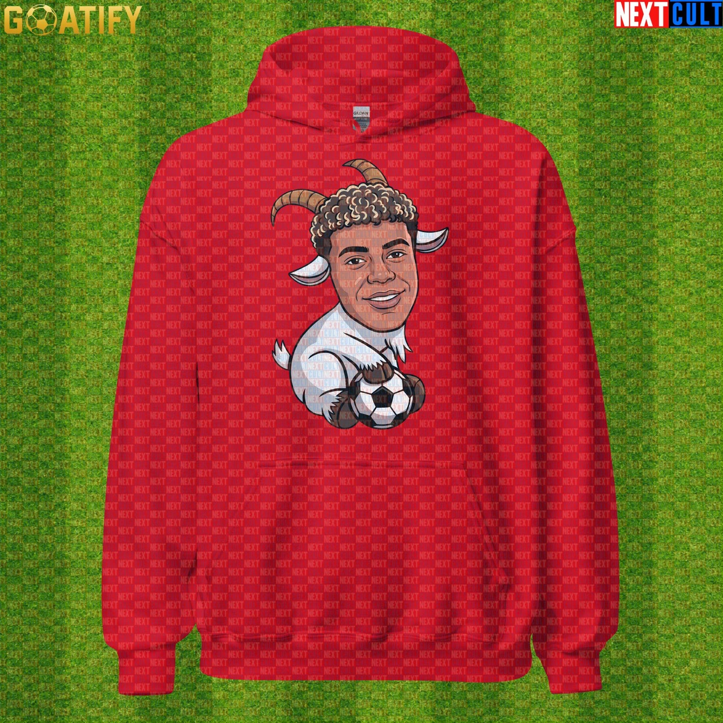 Lamine Yamal Hoodie – Baby GOAT Soccer Pullover for Spain Fans and World Cup Nights Red Next Cult Brand