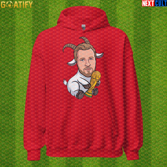 Harry Kane Hoodie – Future World Cup Champion Pullover for England Three Lions Fans Red Next Cult Brand