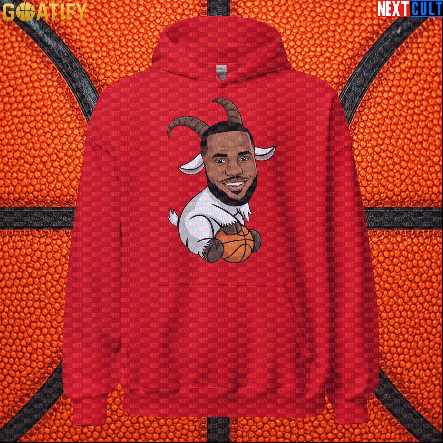 LeBron James Hoodie – LeGOAT Basketball Meme Pullover for NBA Fans and Streetwear |  | ["Basketball", "Cleveland Cavaliers", "LeBron James", "Los Angeles Lakers", "Miami Heat", "NBA"]