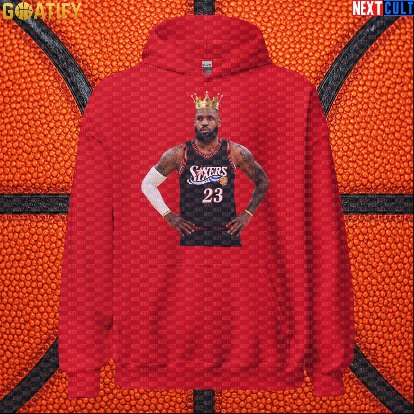 LeBron James Hoodie – King of Philadelphia 76ers Basketball Pullover for NBA Fans & Gifts |  | ["Basketball", "LeBron James", "NBA", "Philadelphia 76ers"]
