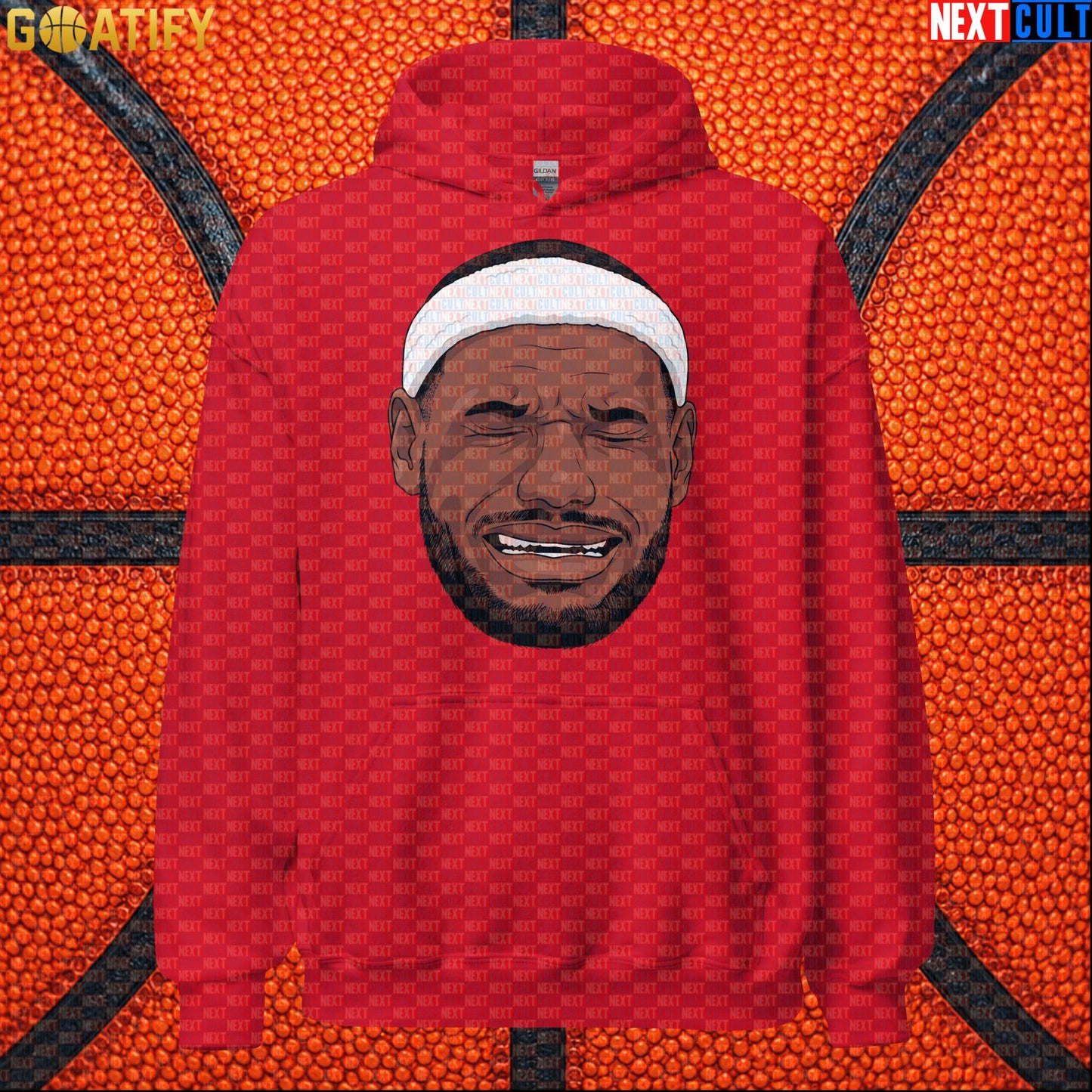 Crying LeBron Meme Hoodie – Funny NBA Basketball Pullover Game Day Gift for Sports Fans |  | ["Basketball", "LeBron James", "NBA"]