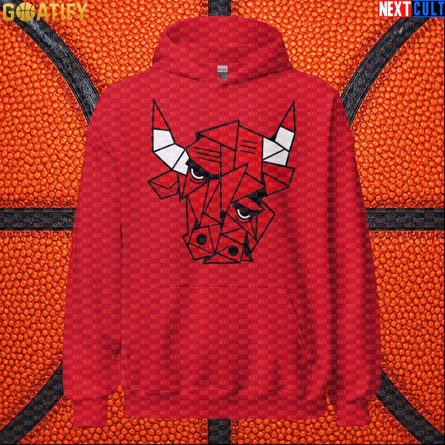 Chicago Bulls Meme Hoodie – Picasso Bulls Cubism Art Pullover for NBA Basketball Fans |  | ["Basketball", "Chicago Bulls", "NBA"]
