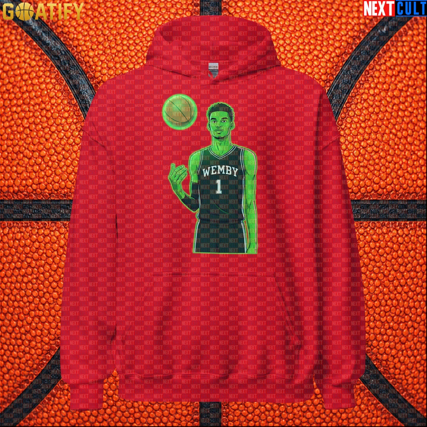 Basketball Hoodie Alien Wemby Sci-Fi Art for Spurs Fans, Streetwear, Game Days and NBA Gifts |  | ["Basketball", "France", "NBA", "San Antonio Spurs", "Victor Wembanyama", "Wemby"]