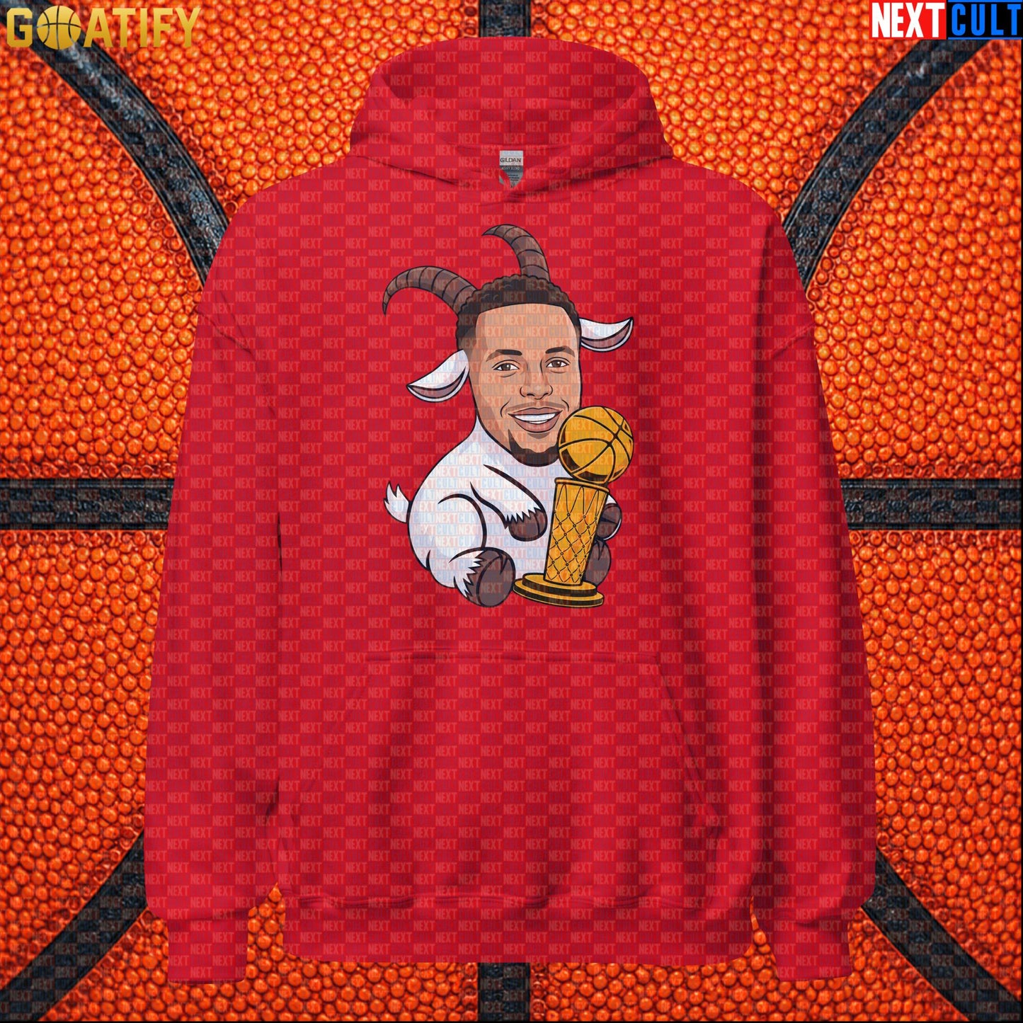 Basketball Hoodie Stephen Curry GOAT Champion Pullover for Warriors Fans & NBA Game Day | Hoodies | ["Basketball", "Golden State Warriors", "NBA", "NCB", "Stephen Curry"]