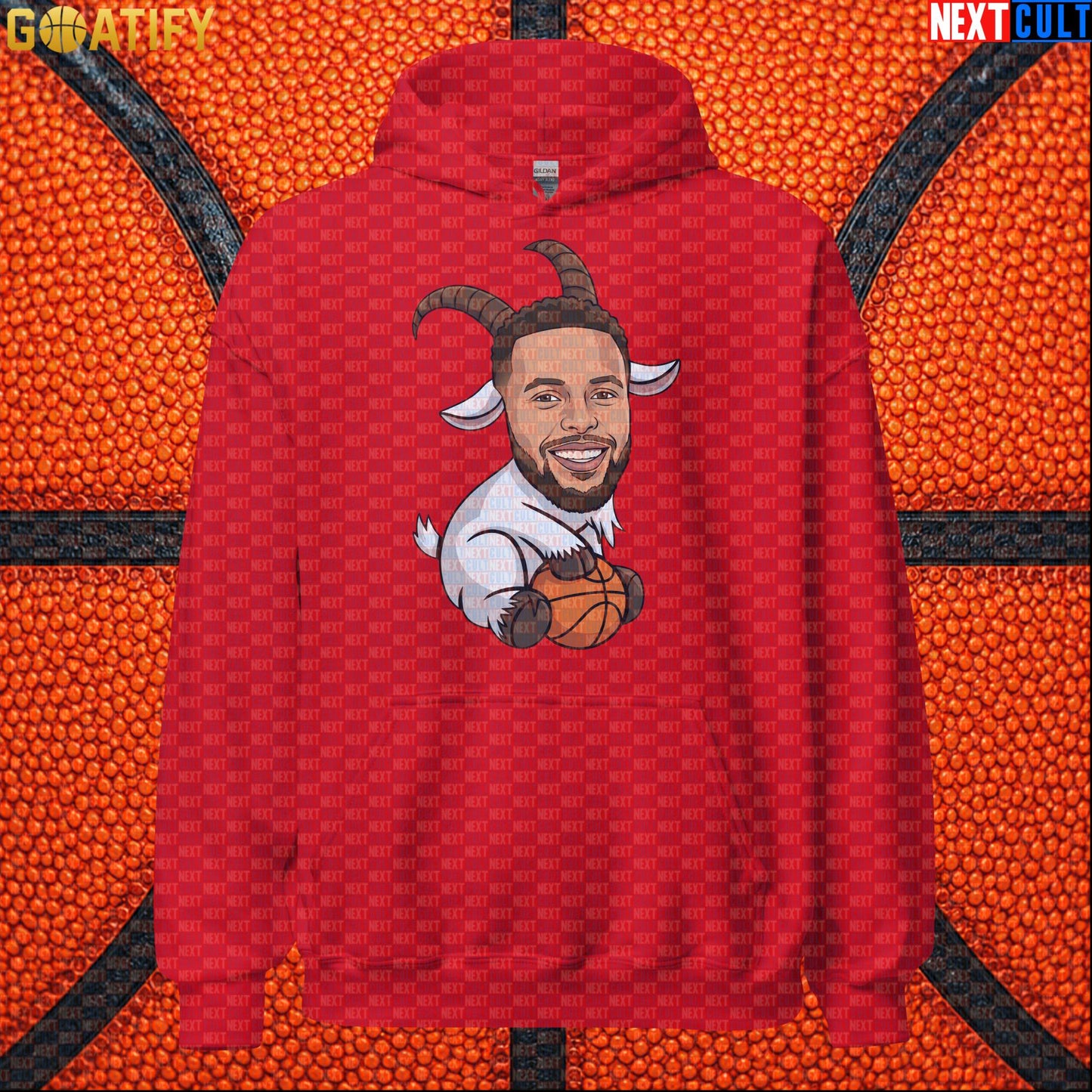 Stephen Curry Hoodie GOAT Basketball Pullover for Warriors Fans, Funny NBA Sports Gift | Hoodies | ["Basketball", "Golden State Warriors", "NBA", "NCB", "Stephen Curry"]