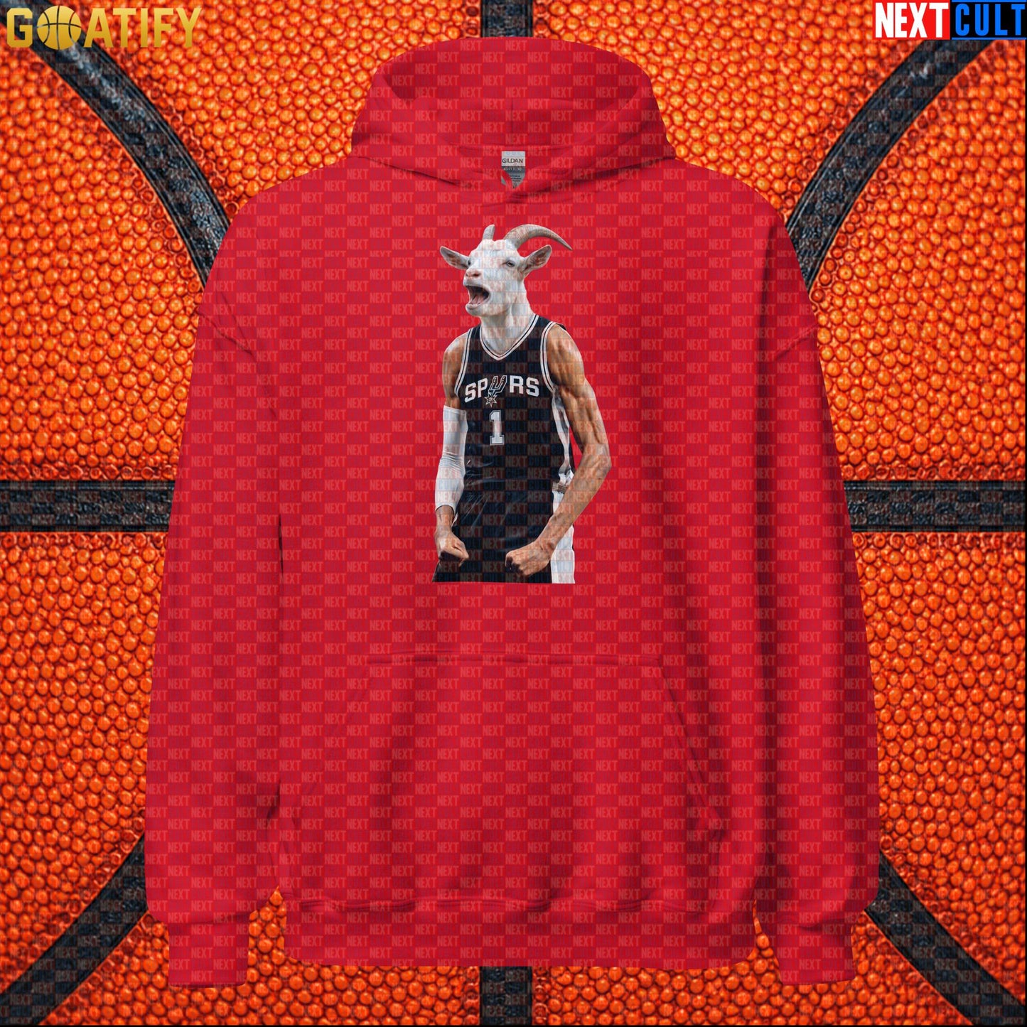 Hoodie Victor Wembanyama GOAT Basketball Pullover for San Antonio Fans Funny NBA Sports Gift | Hoodies | ["Basketball", "France", "NBA", "NCB", "San Antonio Spurs", "Victor Wembanyama", "Wemby"]