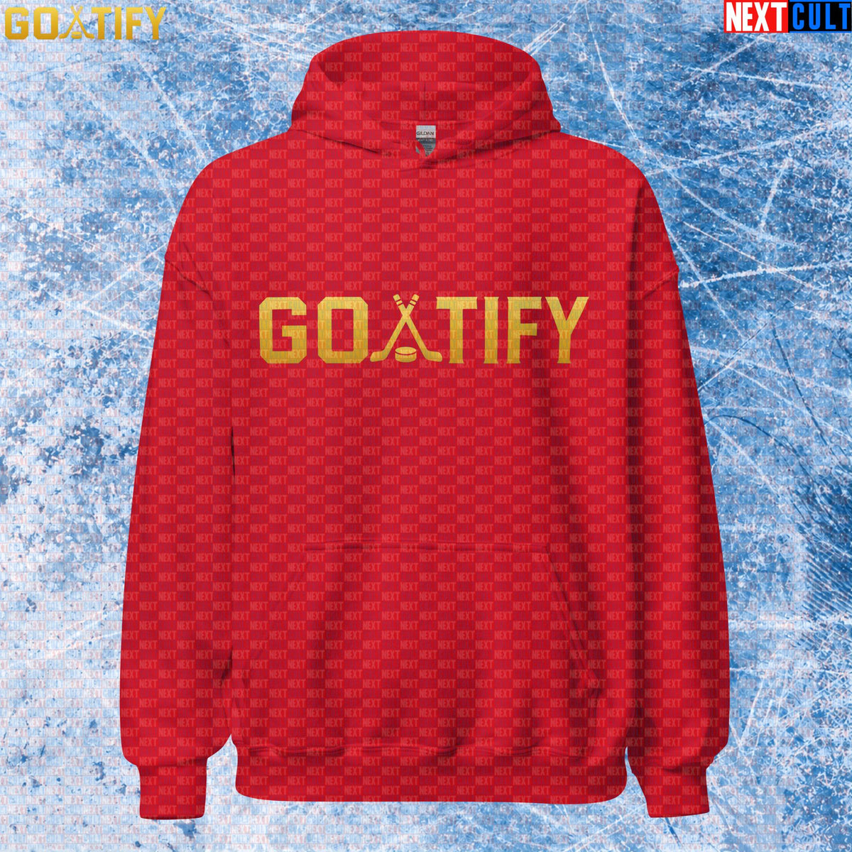 Hockey GOAT Hoodie GOATIFY Gold Logo Pullover for NHL Fans & Ice Hockey Gifts | Hoodies | ["Hockey", "NCB", "NHL"]