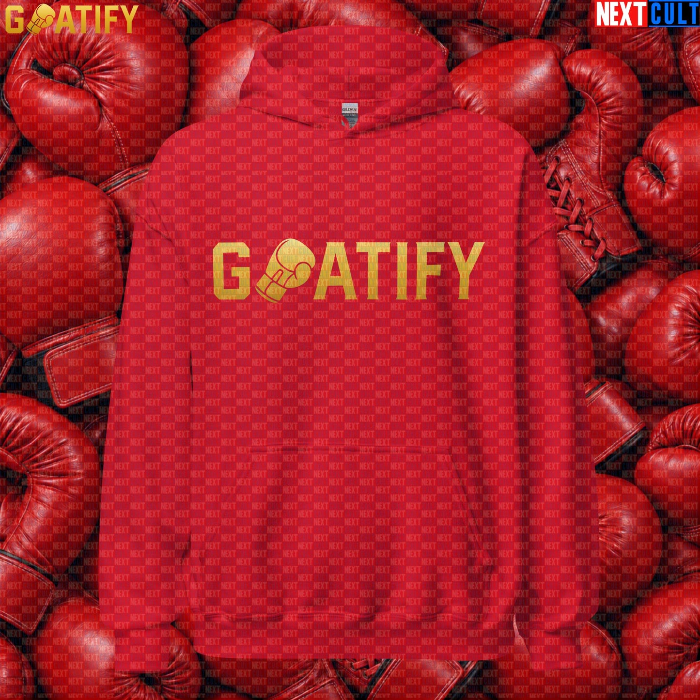 Boxing GOAT Hoodie GOATIFY Gold Fight Pullover for Boxing Fans & Martial Arts Sports Gifts | Hoodies | ["Boxing", "Martial Arts", "NCB"]