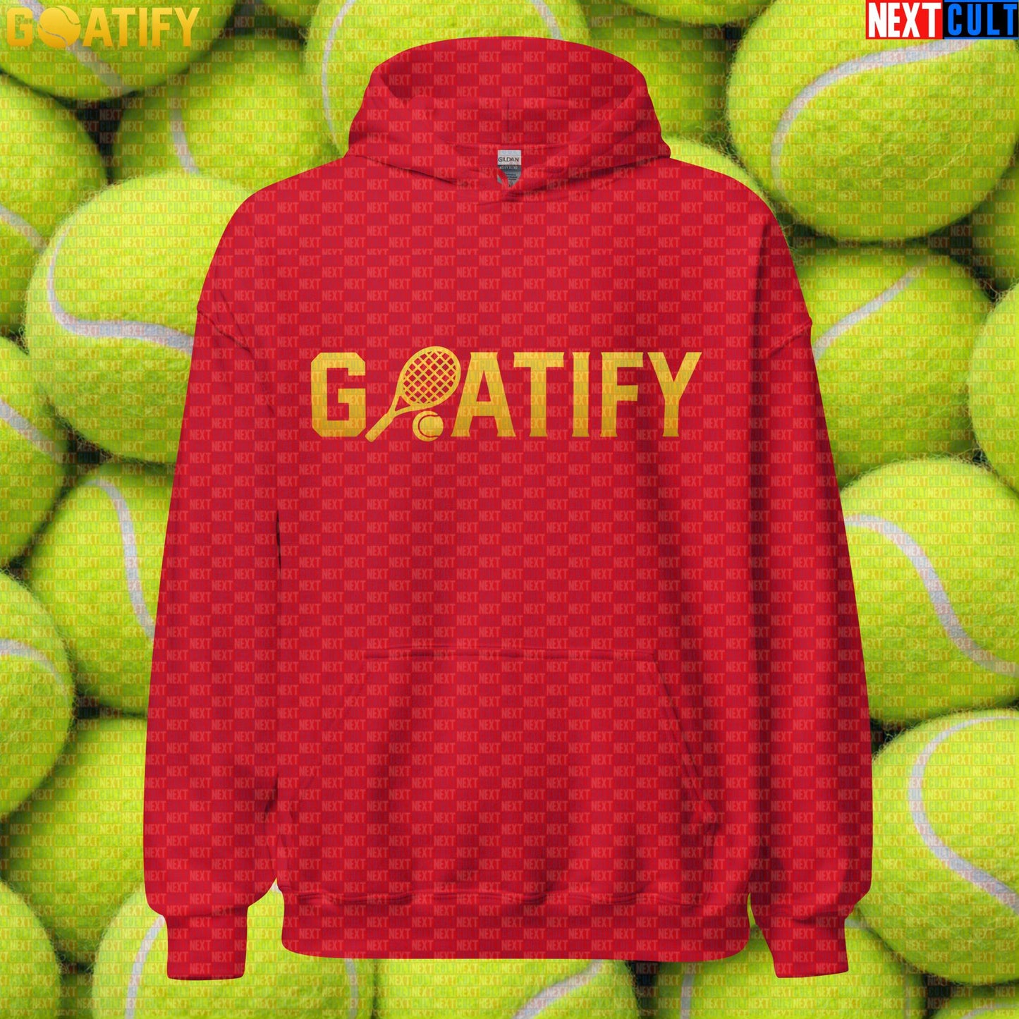 Tennis GOAT Hoodie Golden Racket & Ball Pullover for Players, Fans & Gifts | GOATIFY | Hoodies | ["NCB", "Tennis"]