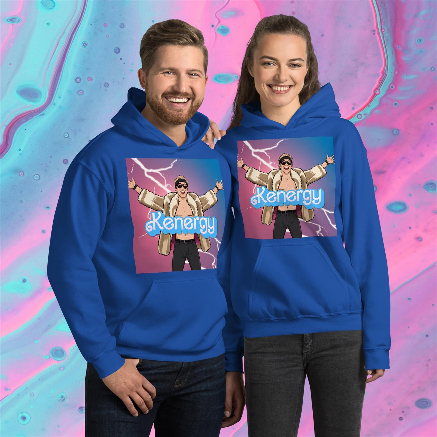 Kenergy Barbie Ryan Gosling Ken Unisex Hoodie Next Cult Brand Barbie, Ken, Kenergy, Movies, Ryan Gosling