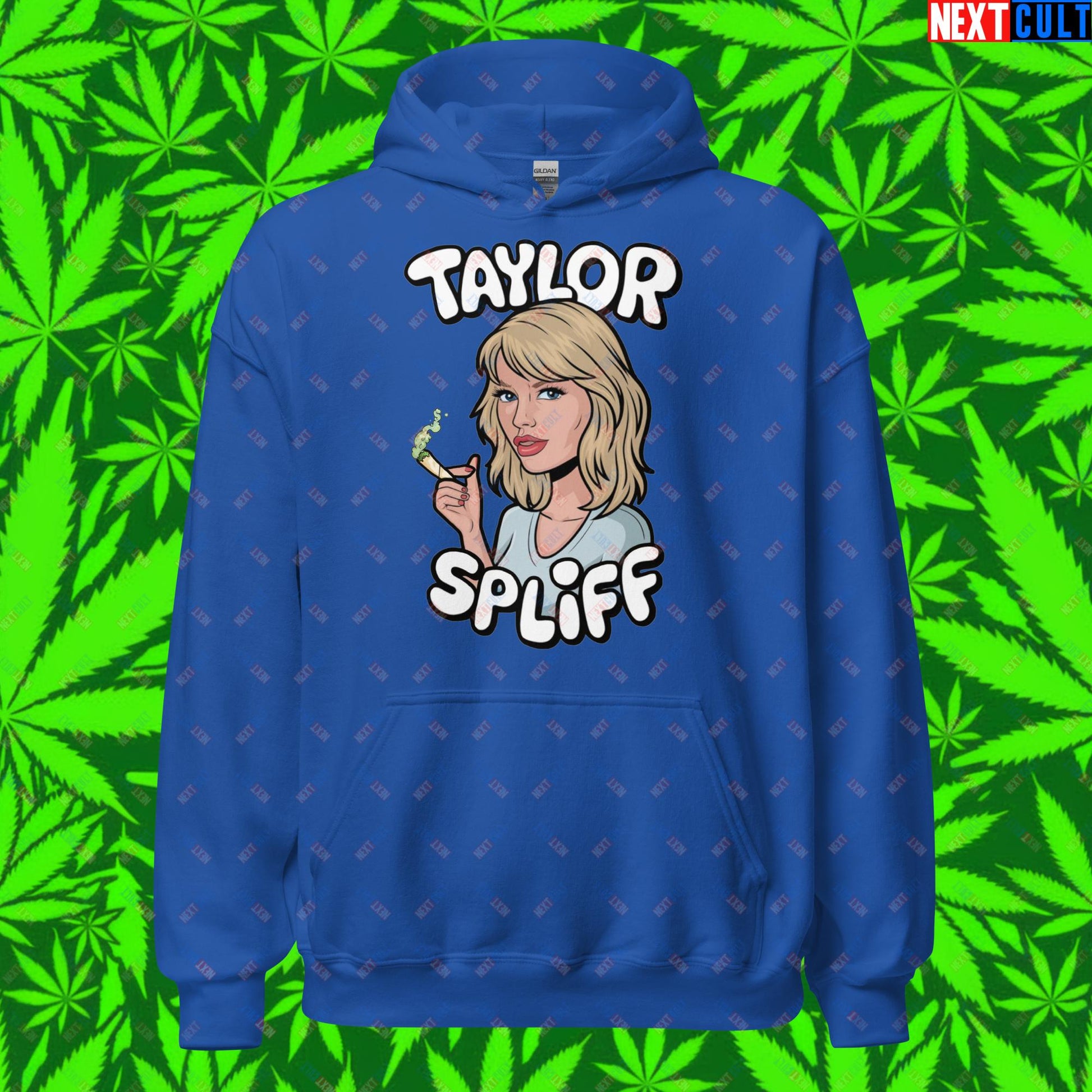 Taylor Spliff Pop Music Star Pothead Stoner Funny Weed Meme Unisex Hoodie Royal Hoodies Music Weed Next Cult Brand