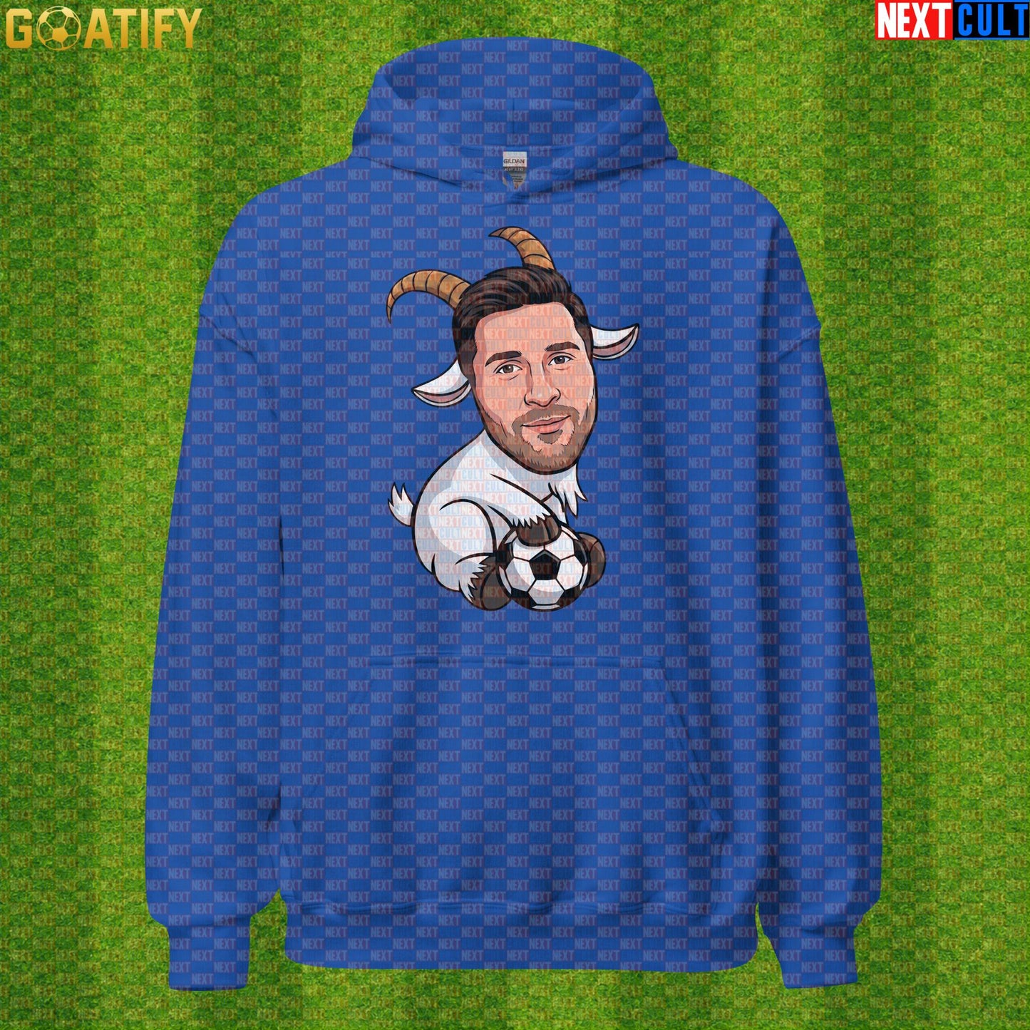 Lionel Messi Hoodie - Funny GOAT Soccer Pullover Gift for Argentina World Cup Football Fans |  | ["Argentina", "Barcelona", "Football", "Inter Miami", "Lionel Messi", "Soccer"]