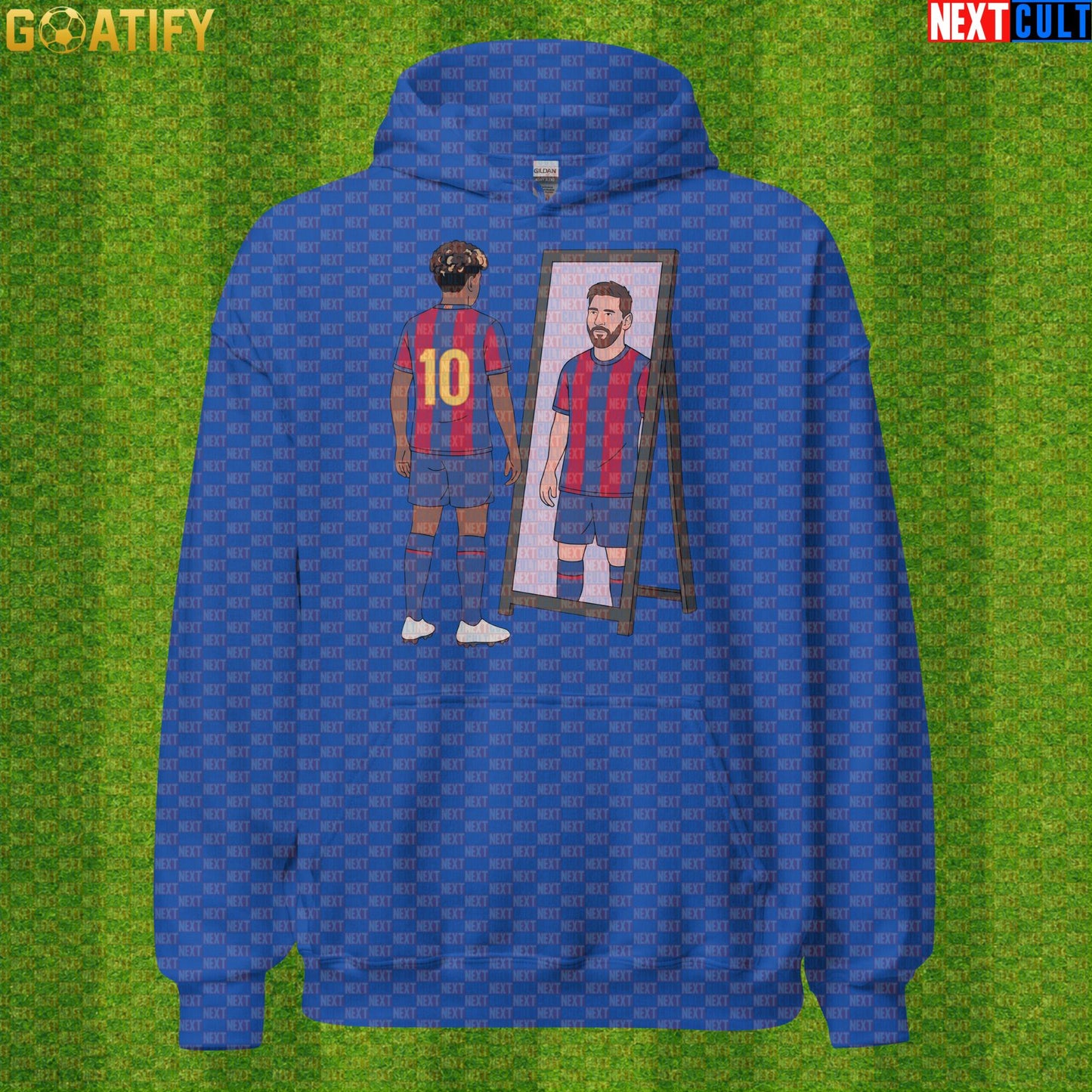 Lamine Yamal Hoodie – Future Superstar Mirror Meme Pullover for Barcelona Match Days Royal Next Cult Brand