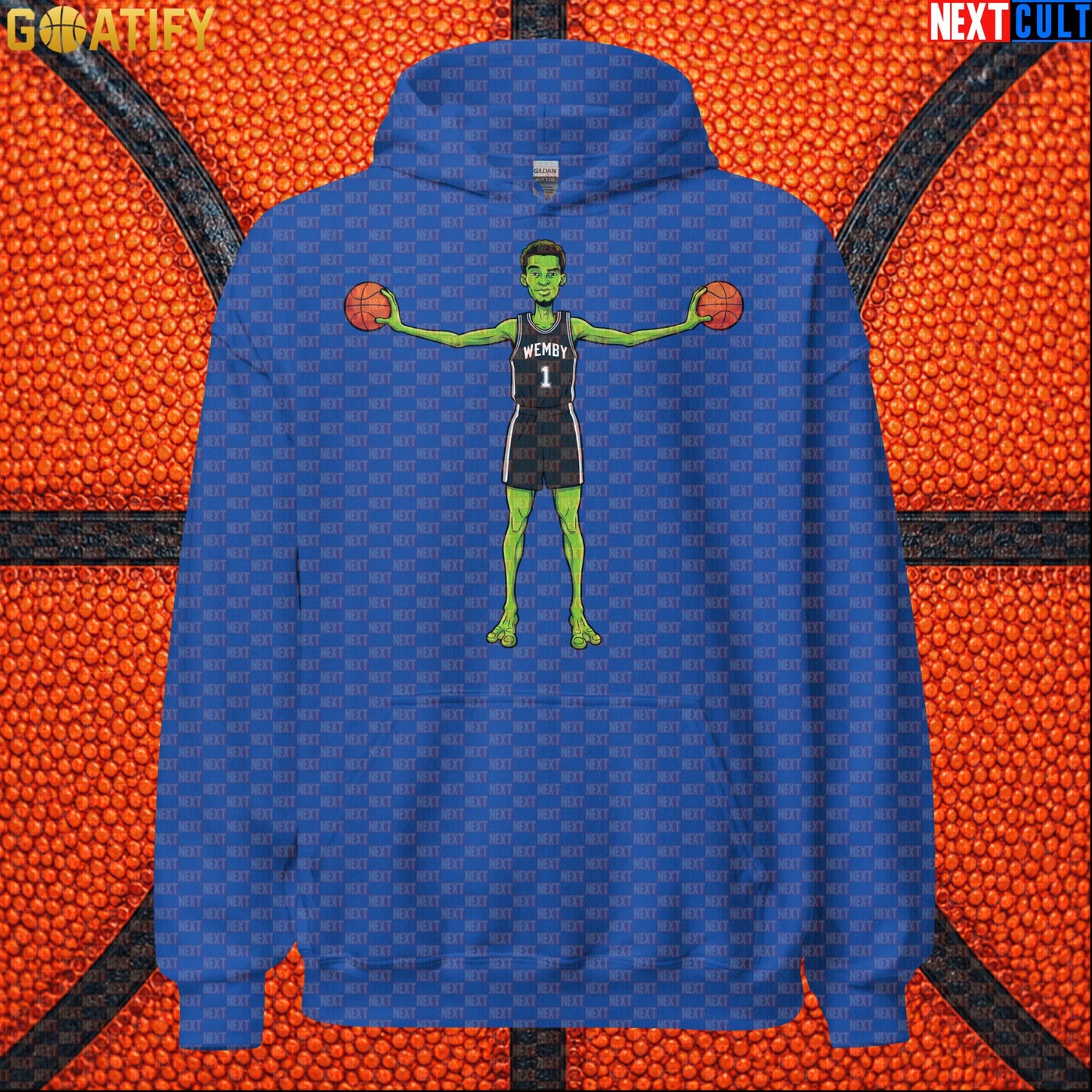 Basketball Hoodie Alien Wemby Sci-Fi Graphic for Spurs Fans, Game Day and Streetwear |  | ["Basketball", "France", "NBA", "San Antonio Spurs", "Victor Wembanyama", "Wemby"]