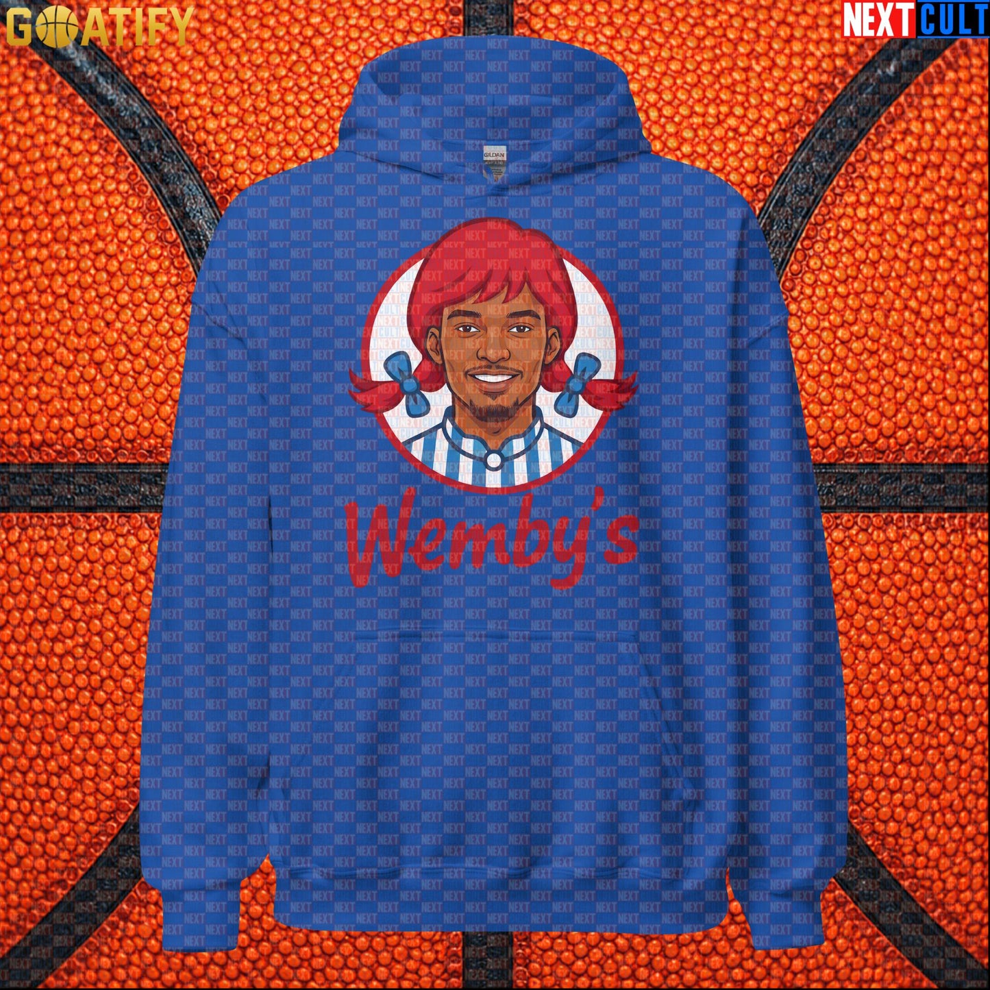 Basketball Hoodie Wemby's Fast Food Meme for Wemby Fans, NBA Games and Novelty Gifts |  | ["Basketball", "France", "NBA", "San Antonio Spurs", "Victor Wembanyama", "Wemby"]