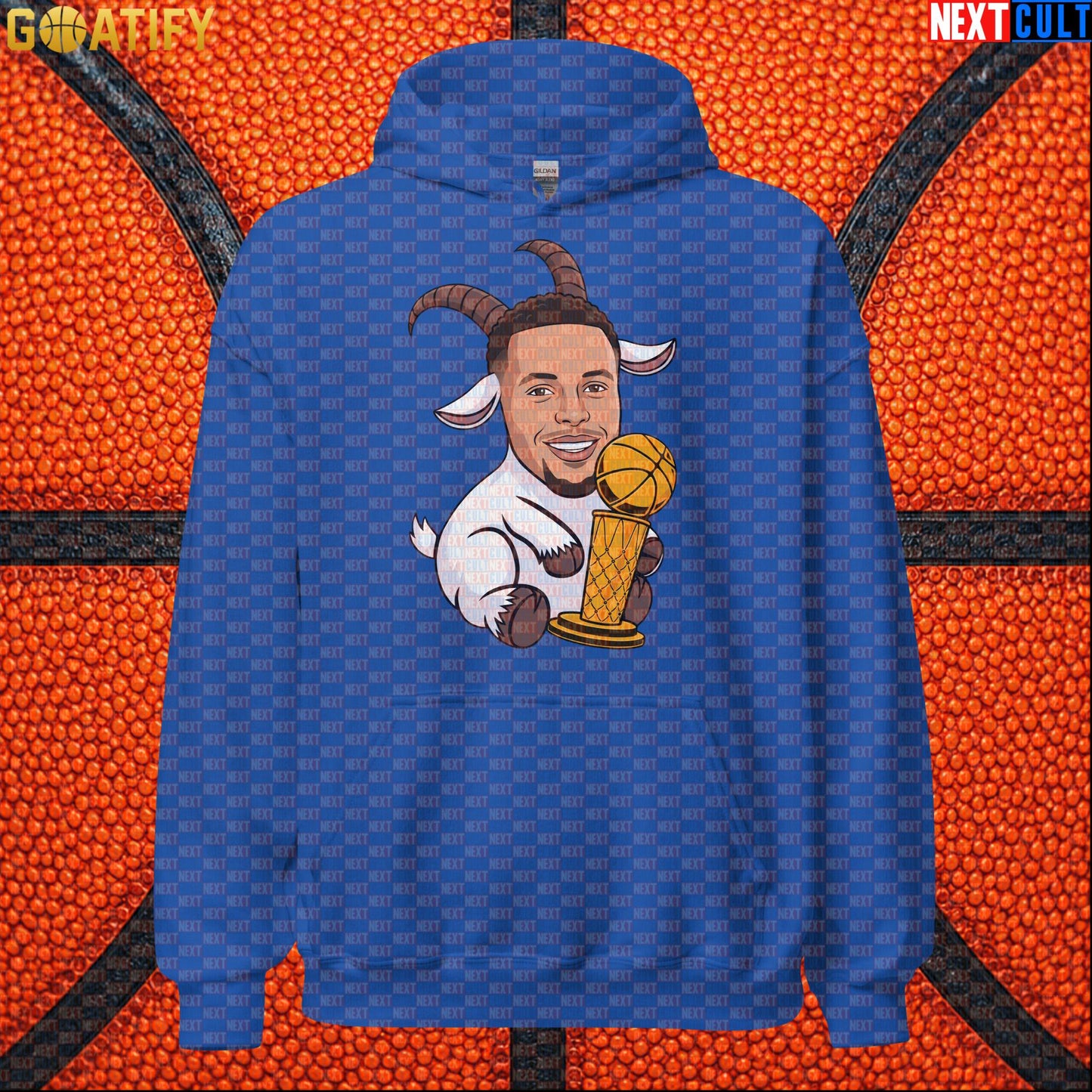 Basketball Hoodie Stephen Curry GOAT Champion Pullover for Warriors Fans & NBA Game Day | Hoodies | ["Basketball", "Golden State Warriors", "NBA", "NCB", "Stephen Curry"]