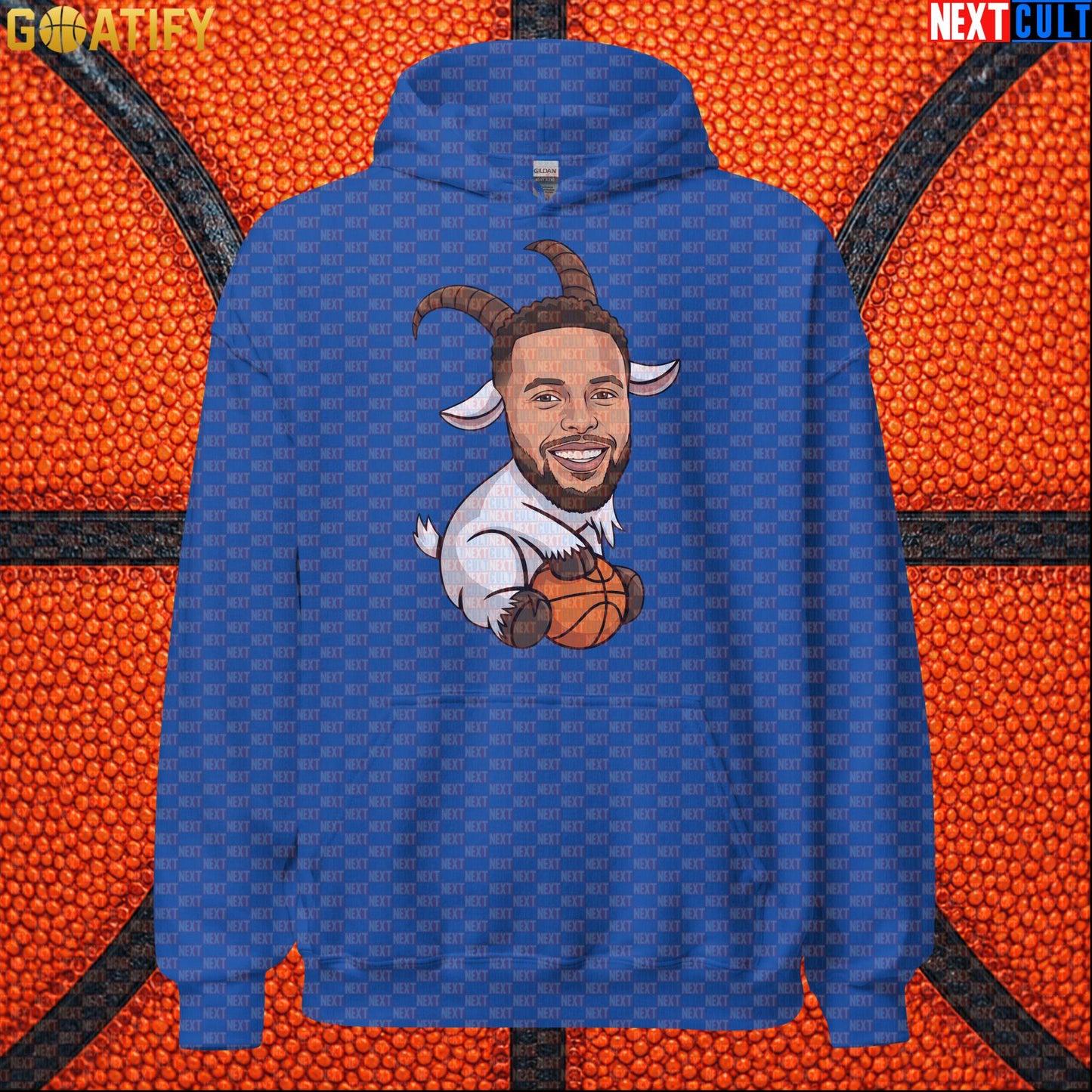 Stephen Curry Hoodie GOAT Basketball Pullover for Warriors Fans, Funny NBA Sports Gift | Hoodies | ["Basketball", "Golden State Warriors", "NBA", "NCB", "Stephen Curry"]