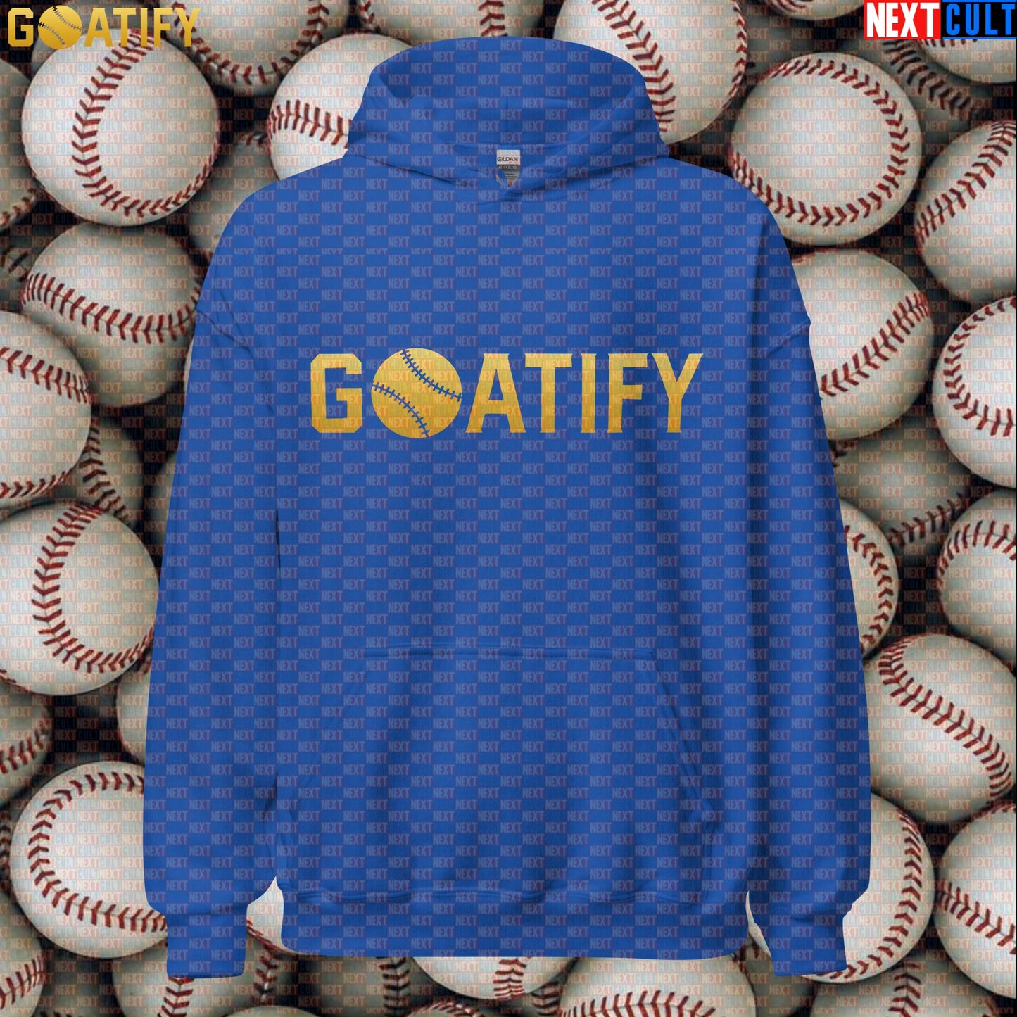 Hoodie GOATIFY Baseball GOAT Pullover for MLB Fans Greatest of All Time Sports Gift | Hoodies | ["Baseball", "MLB", "NCB"]