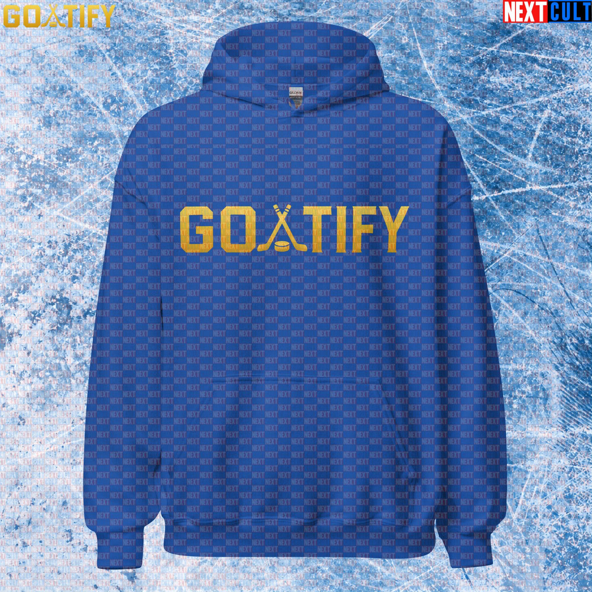 Hockey GOAT Hoodie GOATIFY Gold Logo Pullover for NHL Fans & Ice Hockey Gifts | Hoodies | ["Hockey", "NCB", "NHL"]
