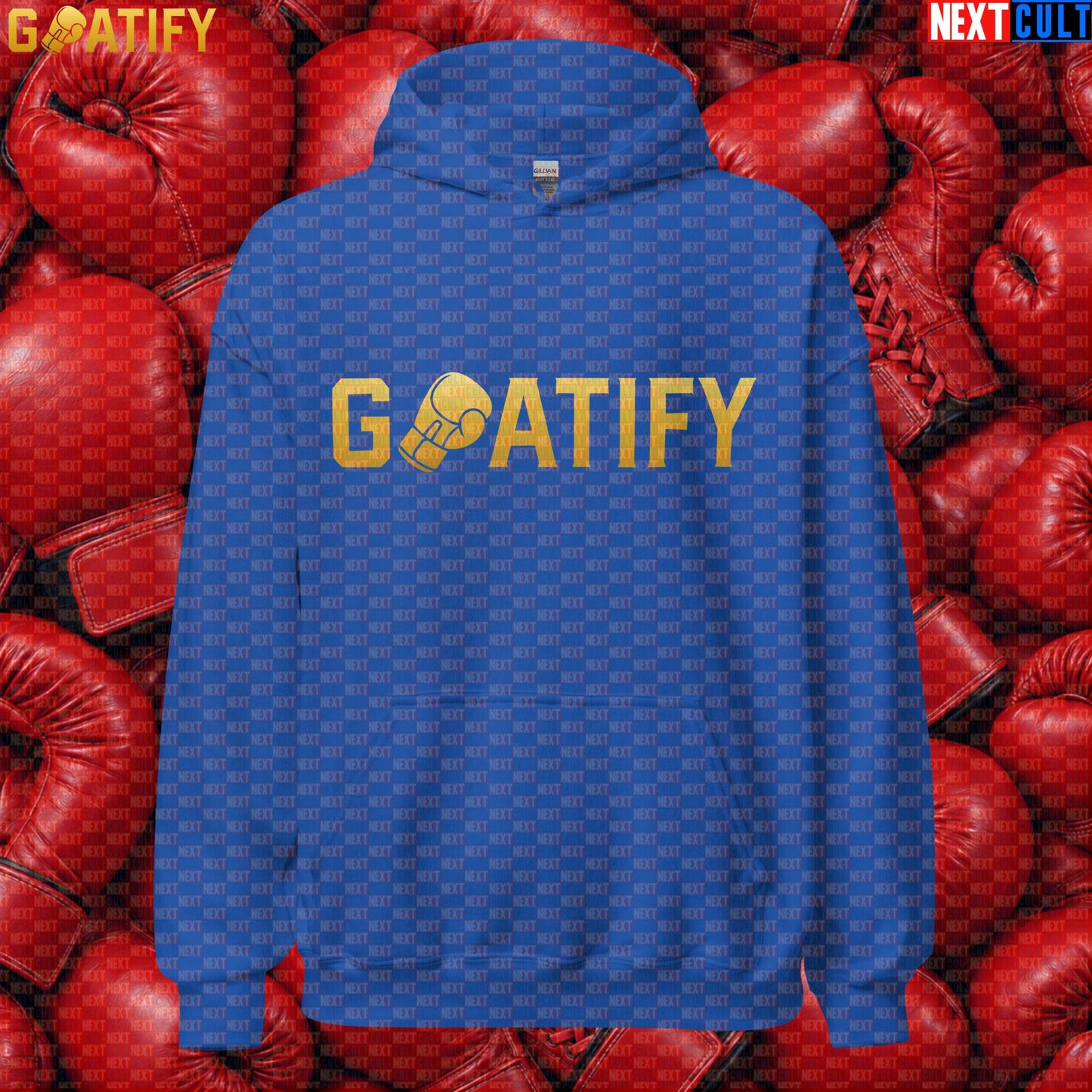 Boxing GOAT Hoodie GOATIFY Gold Fight Pullover for Boxing Fans & Martial Arts Sports Gifts | Hoodies | ["Boxing", "Martial Arts", "NCB"]