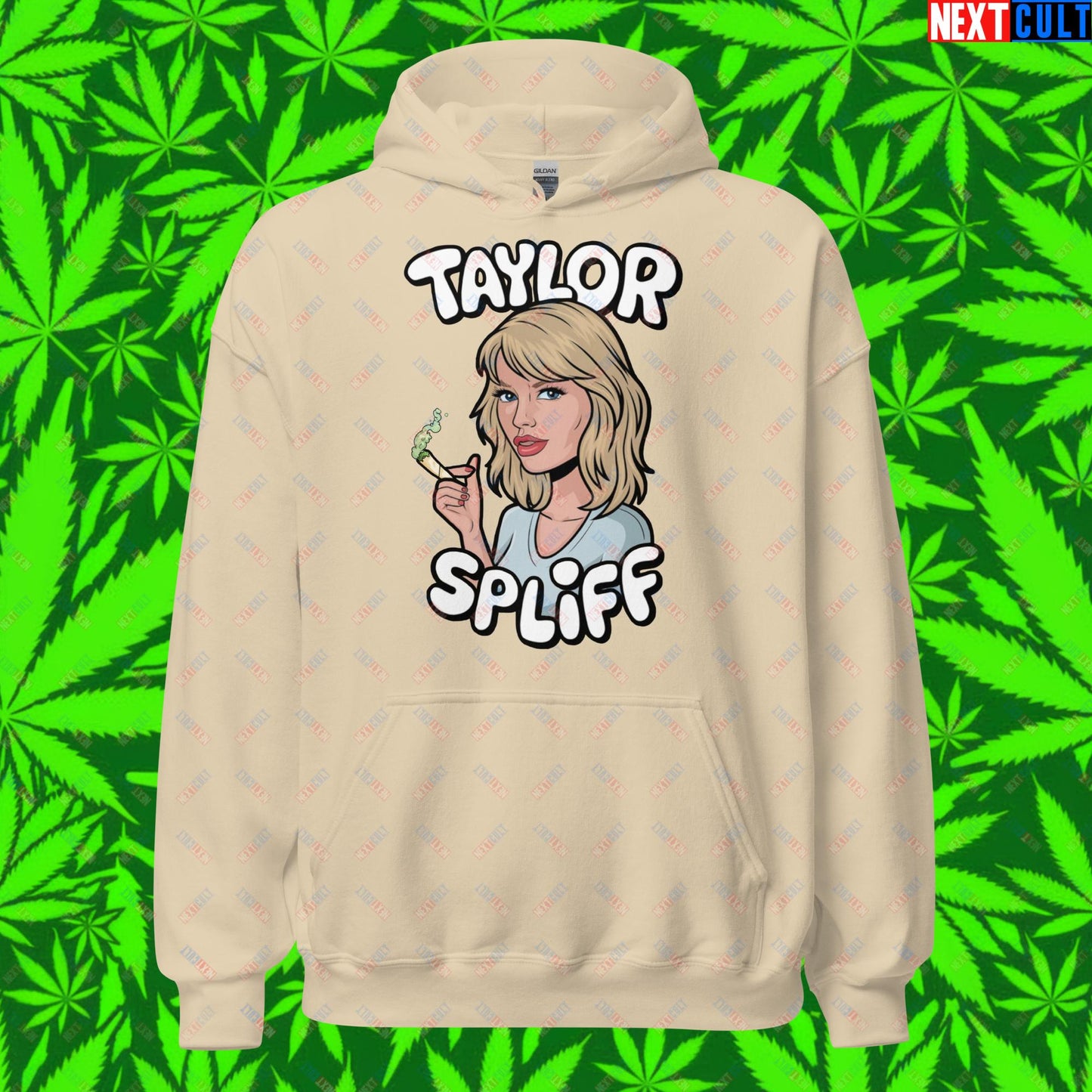 Taylor Spliff Pop Music Star Pothead Stoner Funny Weed Meme Unisex Hoodie Sand Hoodies Music Weed Next Cult Brand