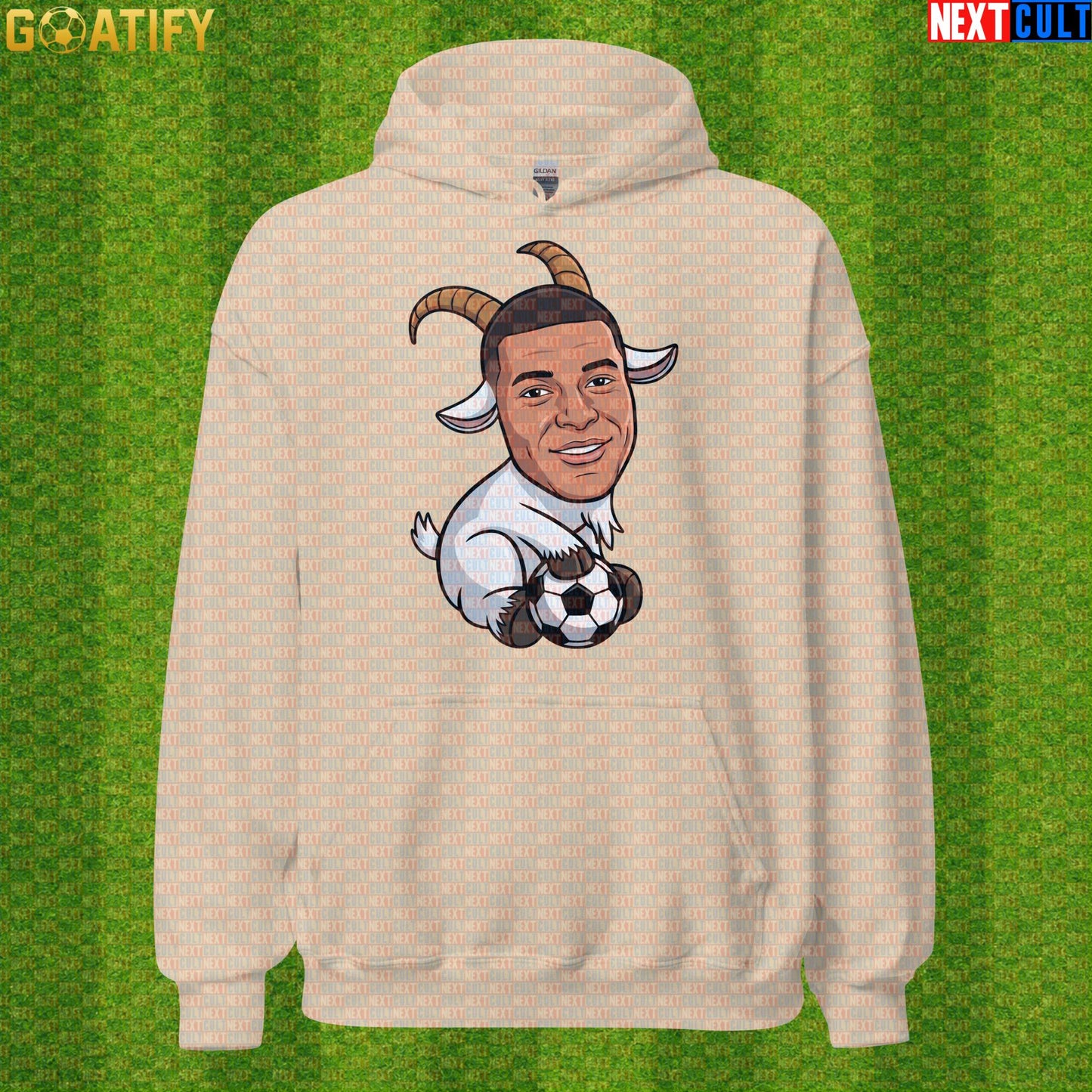 Kylian Mbappe Hoodie – Funny GOAT Football Pullover Gift for France and Real Madrid Fans |  | ["Football", "France", "Kylian Mbappe", "PSG", "Real Madrid", "Soccer"]