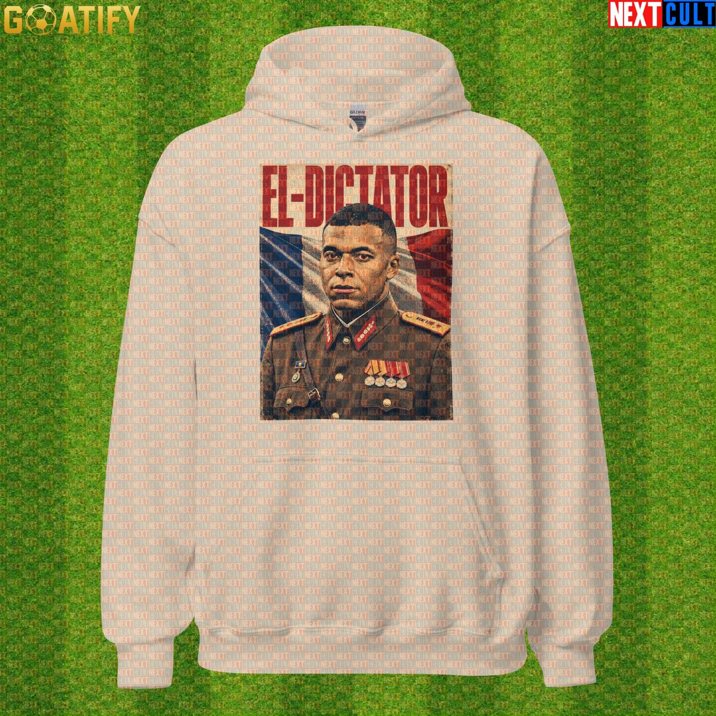 Kylian Mbappe Hoodie – El Dictator Vintage Football Meme Pullover for Real Madrid Fans |  | ["Football", "France", "Kylian Mbappe", "PSG", "Real Madrid", "Soccer"]