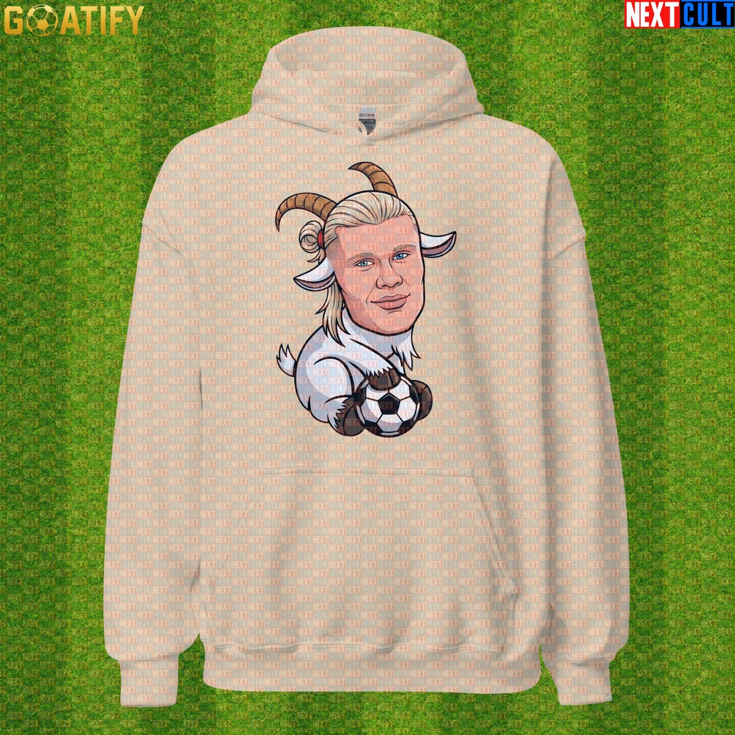 Erling Haaland Hoodie – Goal Machine Football Pullover for Man City and World Cup Fans |  | ["Borussia Dortmund", "Erling Haaland", "Football", "Manchester City", "Norway", "Soccer"]