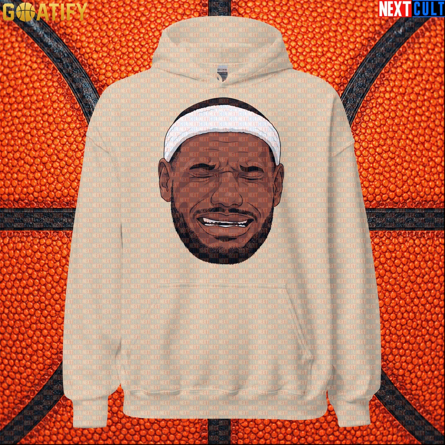 Crying LeBron Meme Hoodie – Funny NBA Basketball Pullover Game Day Gift for Sports Fans |  | ["Basketball", "LeBron James", "NBA"]