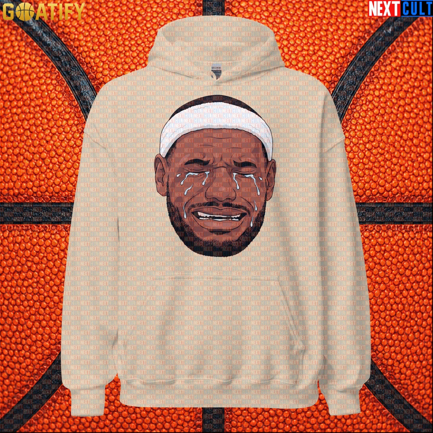 Crying LeBron Meme Hoodie – Funny NBA Basketball Pullover Game Day Gift for Sports Fans |  | ["Basketball", "LeBron James", "NBA"]