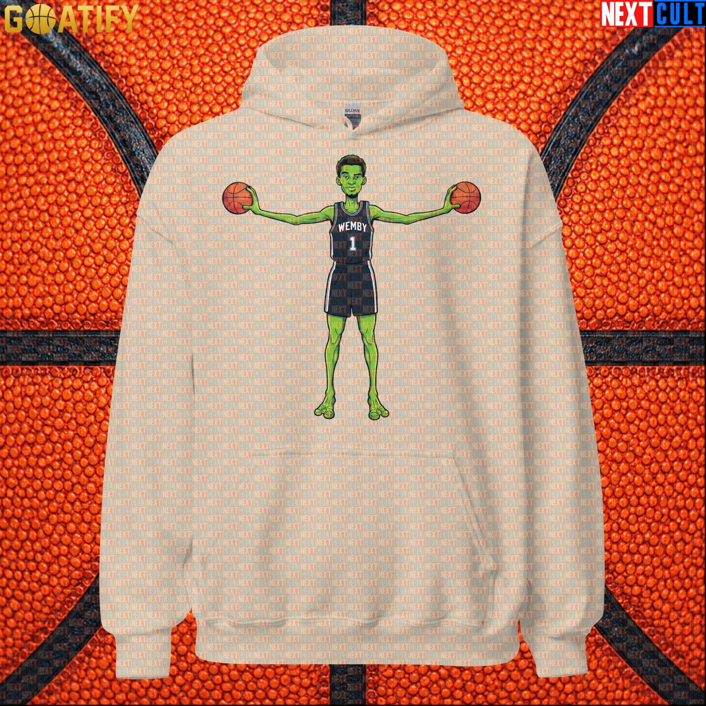 Basketball Hoodie Alien Wemby Sci-Fi Graphic for Spurs Fans, Game Day and Streetwear |  | ["Basketball", "France", "NBA", "San Antonio Spurs", "Victor Wembanyama", "Wemby"]