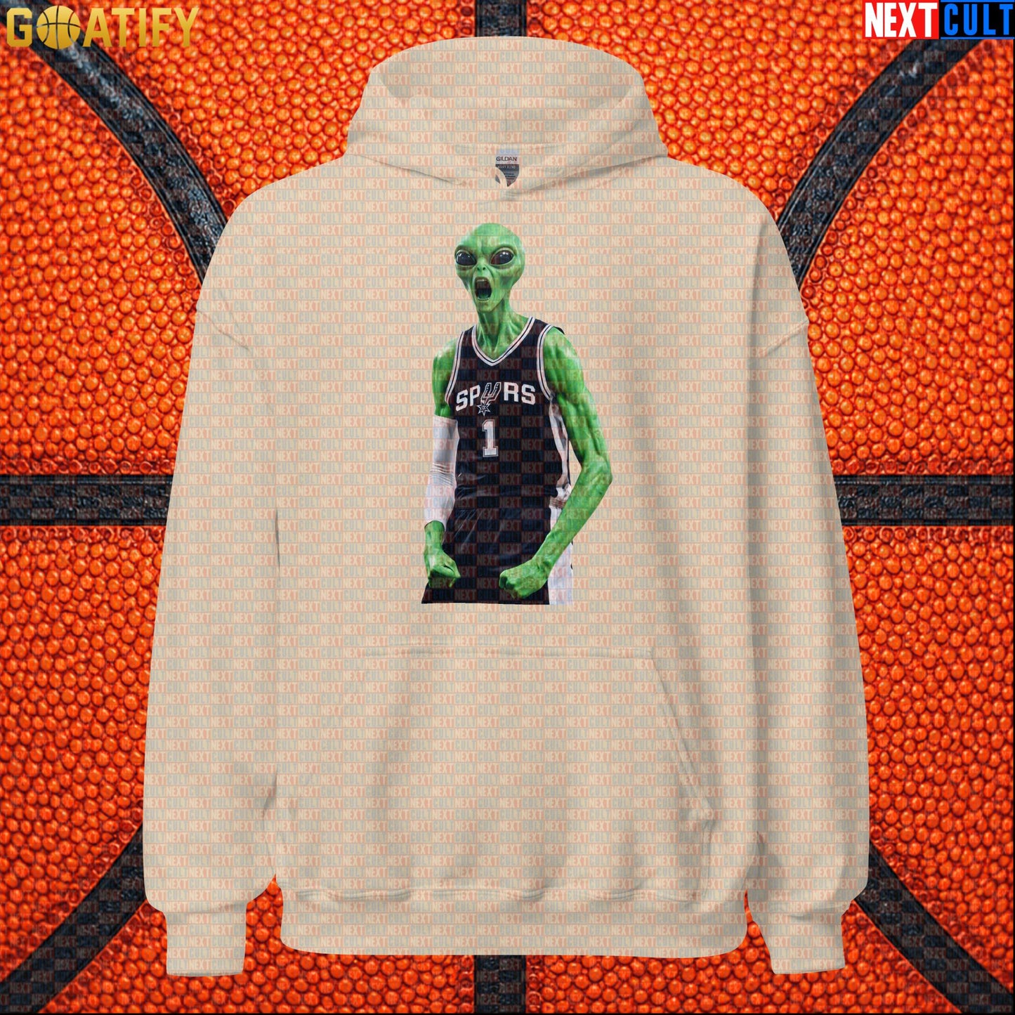 Basketball Hoodie Screaming Alien Wemby Graphic for Victor Wembanyama and Spurs Fans |  | ["Basketball", "France", "NBA", "San Antonio Spurs", "Victor Wembanyama", "Wemby"]