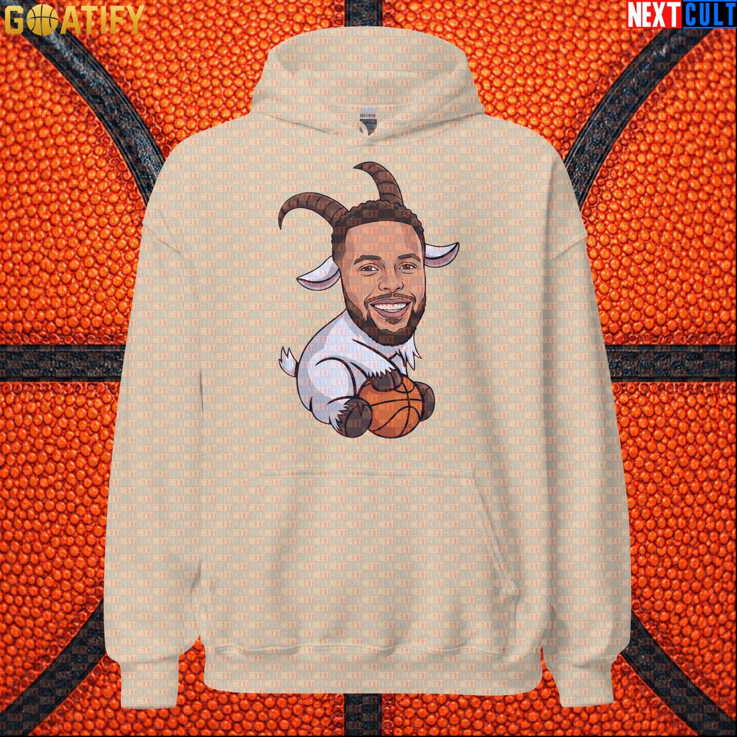 Stephen Curry Hoodie GOAT Basketball Pullover for Warriors Fans, Funny NBA Sports Gift | Hoodies | ["Basketball", "Golden State Warriors", "NBA", "NCB", "Stephen Curry"]