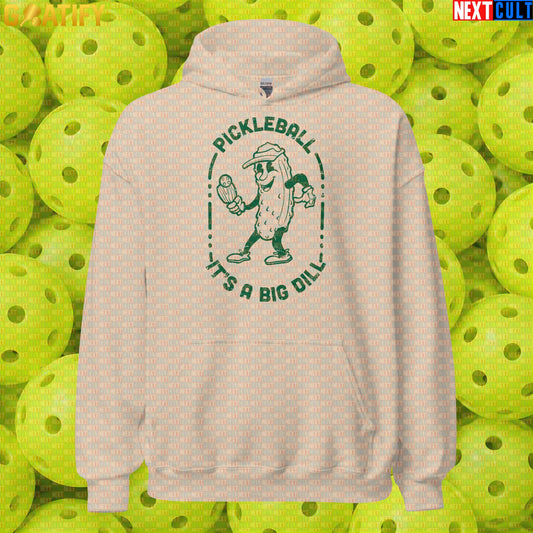 Pickleball Hoodie It's a Big Dill Retro Pickle Meme for Players, Fans & Gift Giving | Hoodies | ["NCB", "Pickleball"]