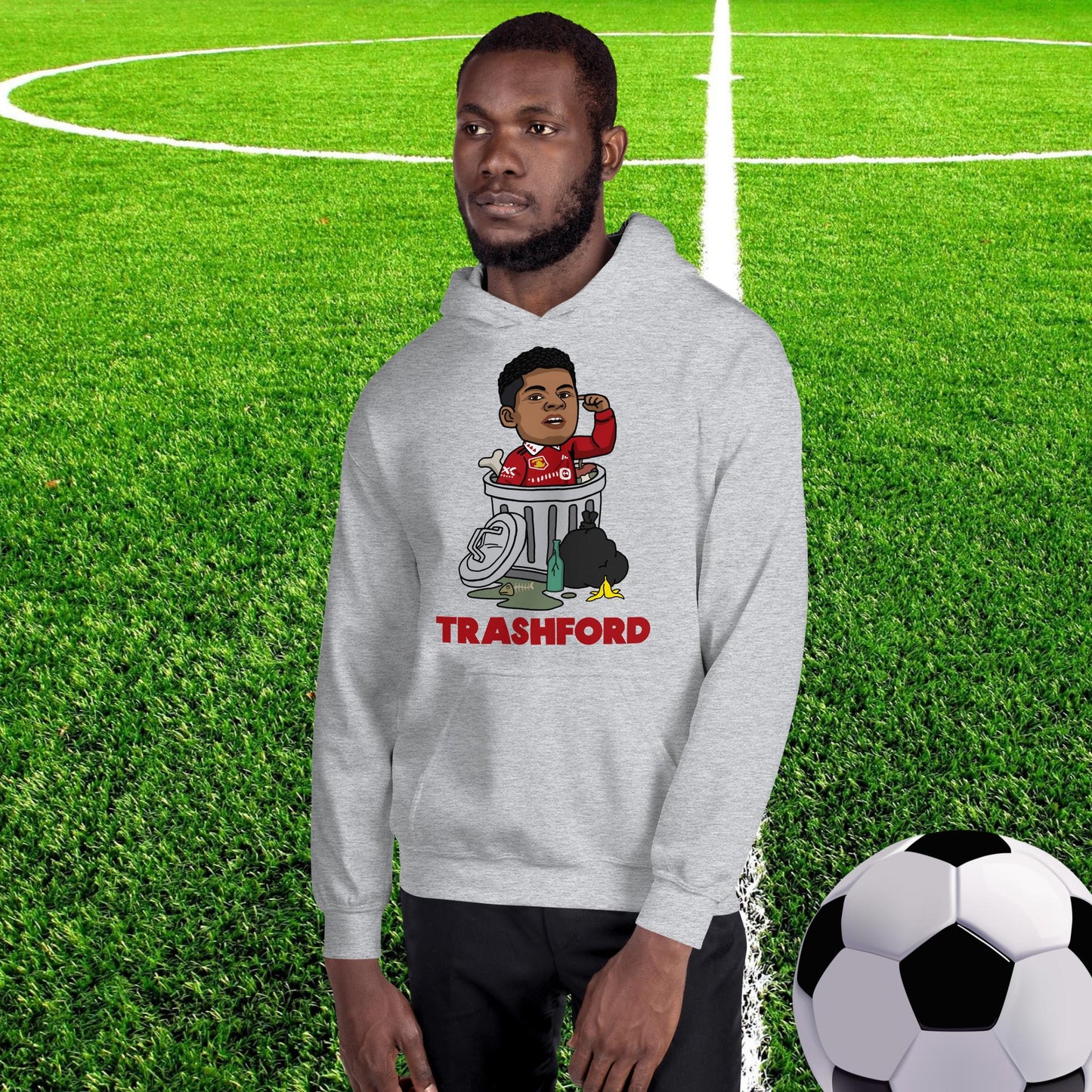 Trashford Marcus Rashford Manchester United Gift Man United Gift Marcus Rashford Unisex Hoodie Sport Grey Hoodies Football Manchester United Marcus Rashford Next Cult Brand