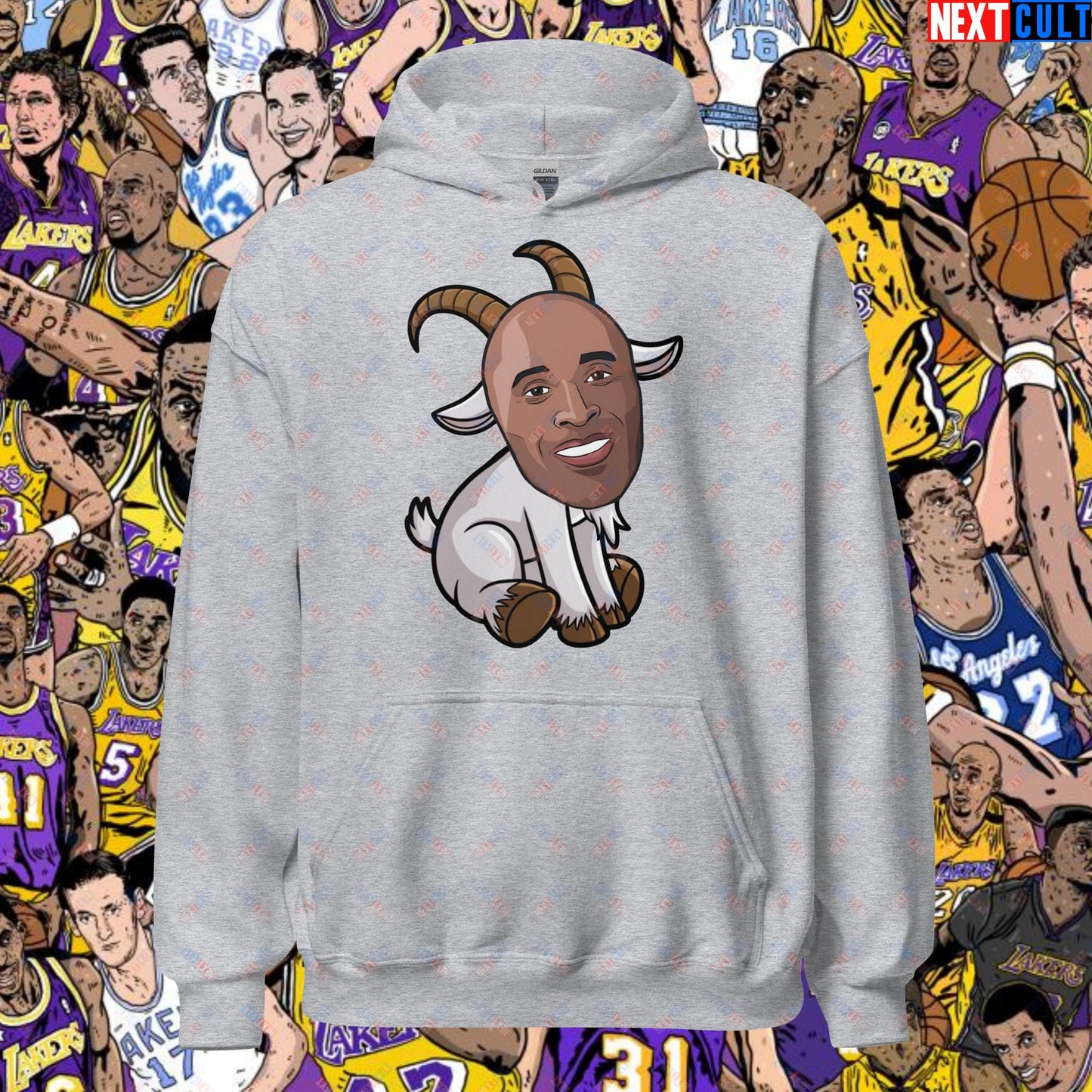 Kobe Bryant G.O.A.T. Hoodie - Settle the Debate Sweatshirt - Greatest of All Time NBA Meme Hoodie for Basketball Fans - Perfect Gift for Kobe Fans Unisex Hoodie Sport Grey Hoodies Basketball G.O.A.T. Kobe Bryant Los Angeles Lakers NBA Next Cult Brand