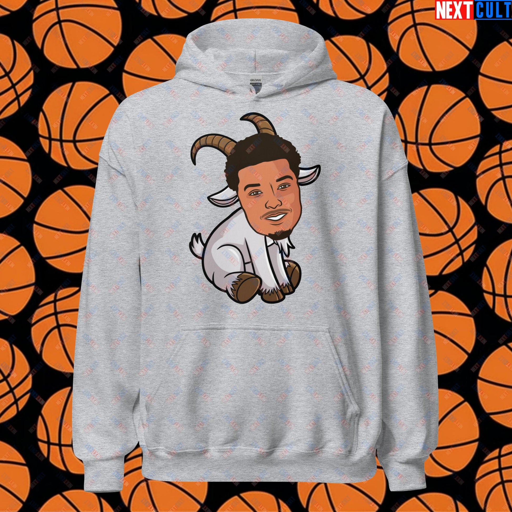 Wemby G.O.A.T. Hoodie - Victor Wembanyama Funny Basketball Meme Sweatshirt - Greatest of All Time Pullover for Basketball Fans - Perfect Gift for Wemby Fans Unisex Hoodie Sport Grey Hoodies Basketball G.O.A.T. NBA San Antonio Spurs Victor Wembanyama Wemby Next Cult Brand