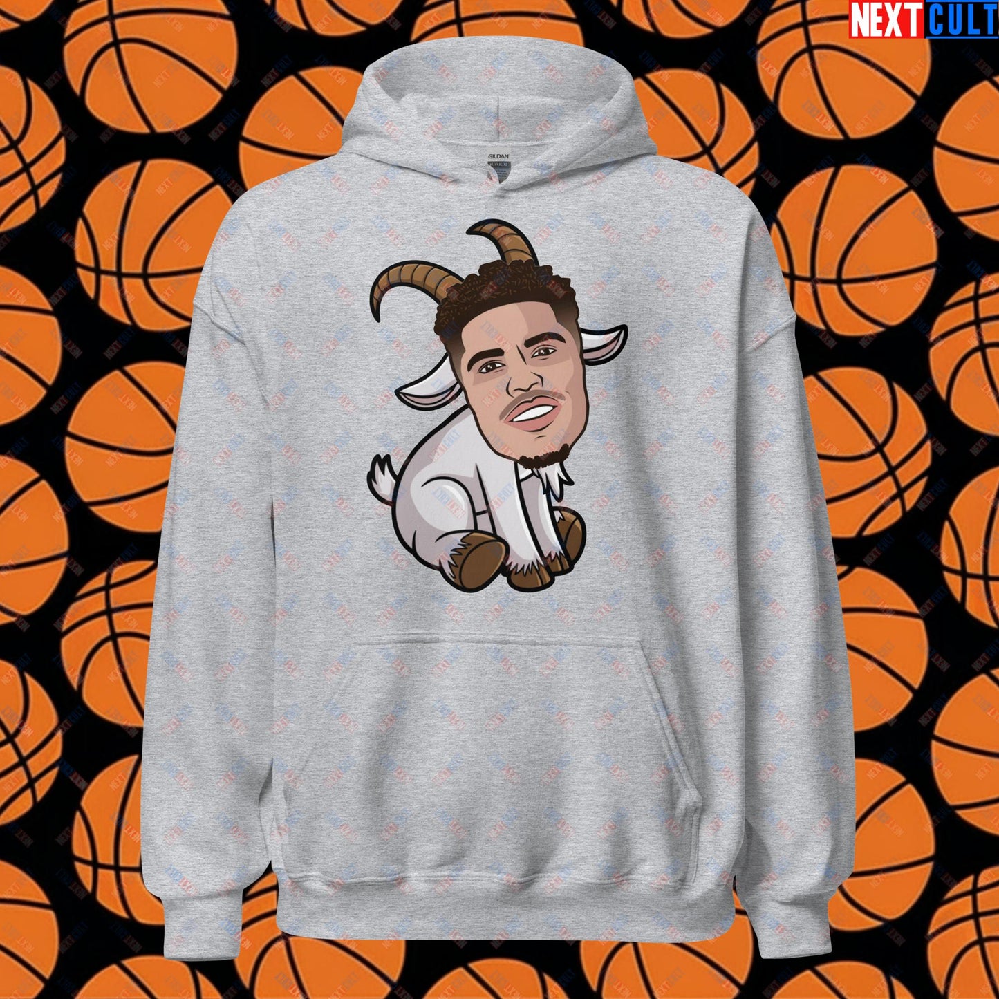 LaMelo Ball G.O.A.T. Hoodie - Funny Basketball Meme Sweatshirt - Greatest of All Time Pullover for Basketball Fans - Perfect Gift for LaMelo Ball Fans Unisex Hoodie Sport Grey Hoodies Basketball Charlotte Hornets G.O.A.T. LaMelo Ball NBA Next Cult Brand