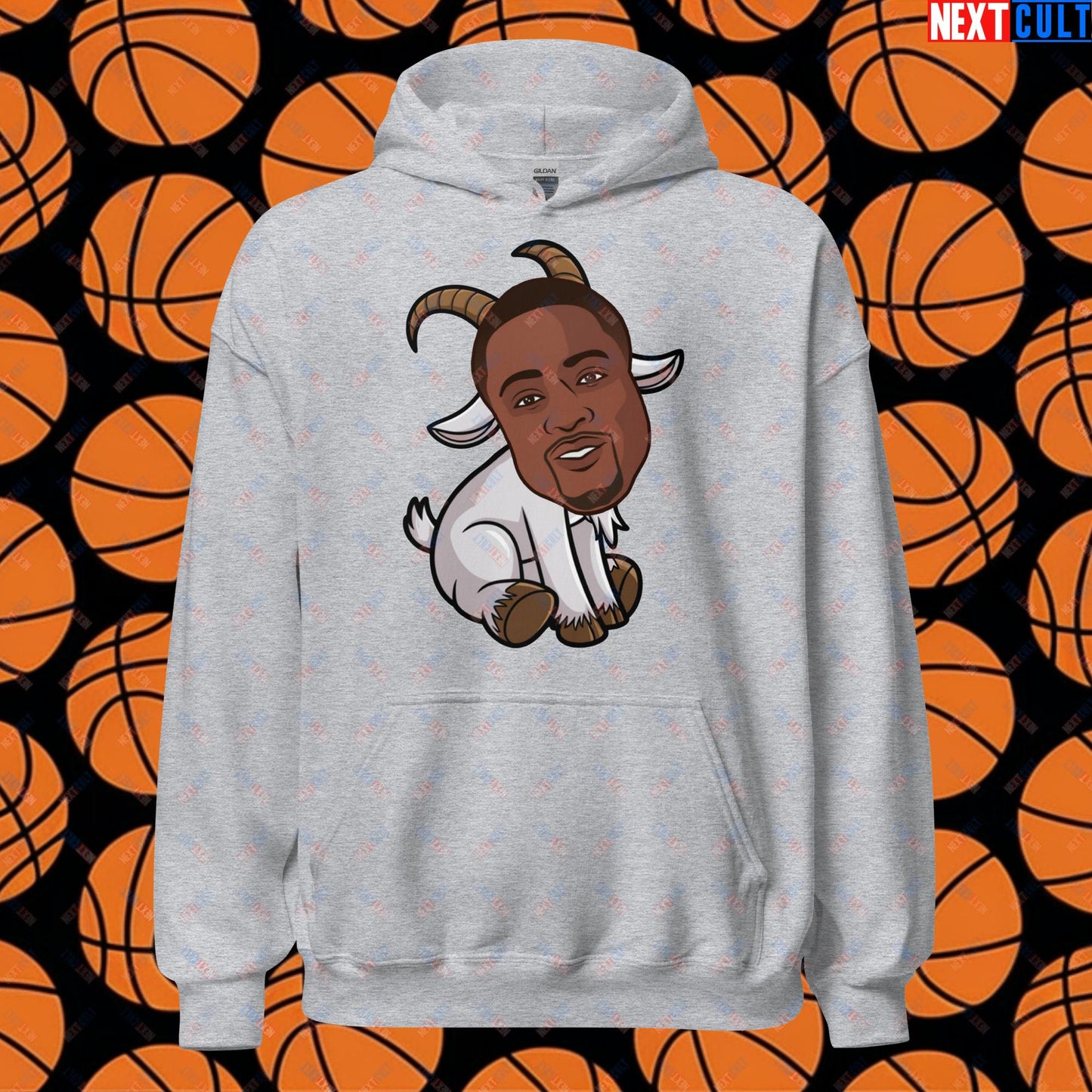 Dwyane Wade G.O.A.T. Hoodie - Funny Basketball Meme Sweatshirt - Greatest of All Time Pullover for Basketball Fans - Perfect Gift for Dwyane Wade Fans Unisex Hoodie Sport Grey Hoodies Basketball Dwyane Wade G.O.A.T. Miami Heat NBA Next Cult Brand