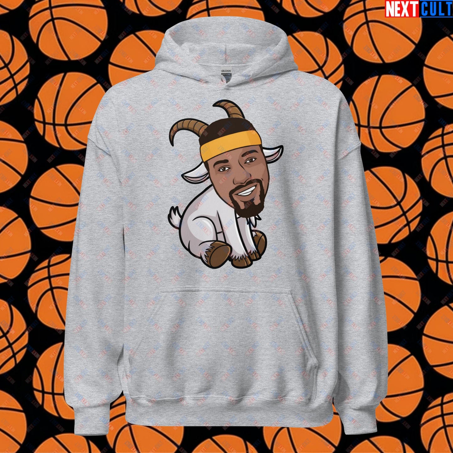 Wilt Chamberlain G.O.A.T. Hoodie - Funny Basketball Meme Sweatshirt - Greatest of All Time Pullover for Basketball Fans - Perfect Gift for Wilt Chamberlain Fans Unisex Hoodie Sport Grey Hoodies Basketball G.O.A.T. Golden State Warriors Los Angeles Lakers NBA Philadelphia 76ers Wilt Chamberlain Next Cult Brand