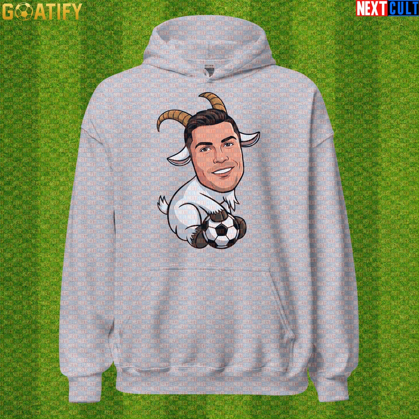 Cristiano Ronaldo Hoodie – Funny GOAT Football Pullover Gift for Portugal World Cup Fans |  | ["Al Nassr", "Cristiano Ronaldo", "Football", "Juventus", "Manchester United", "Portugal", "Real Madrid", "Soccer"]