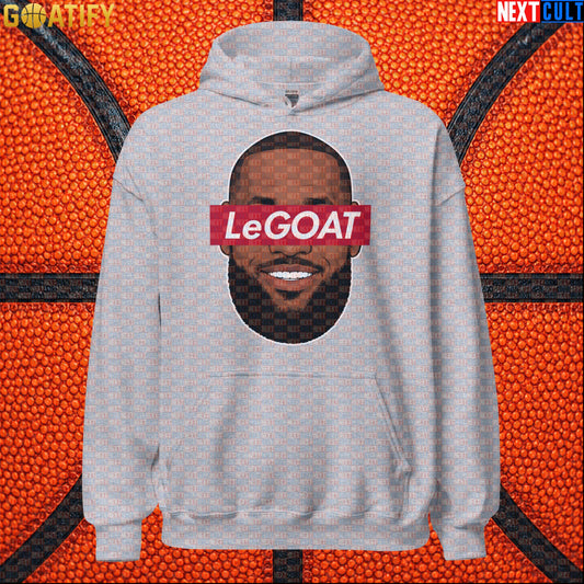 LeBron James Hoodie – LeGOAT Streetwear Pullover Gift for Basketball Fans and NBA Game Days |  | ["Basketball", "Cleveland Cavaliers", "LeBron James", "Los Angeles Lakers", "Miami Heat", "NBA"]