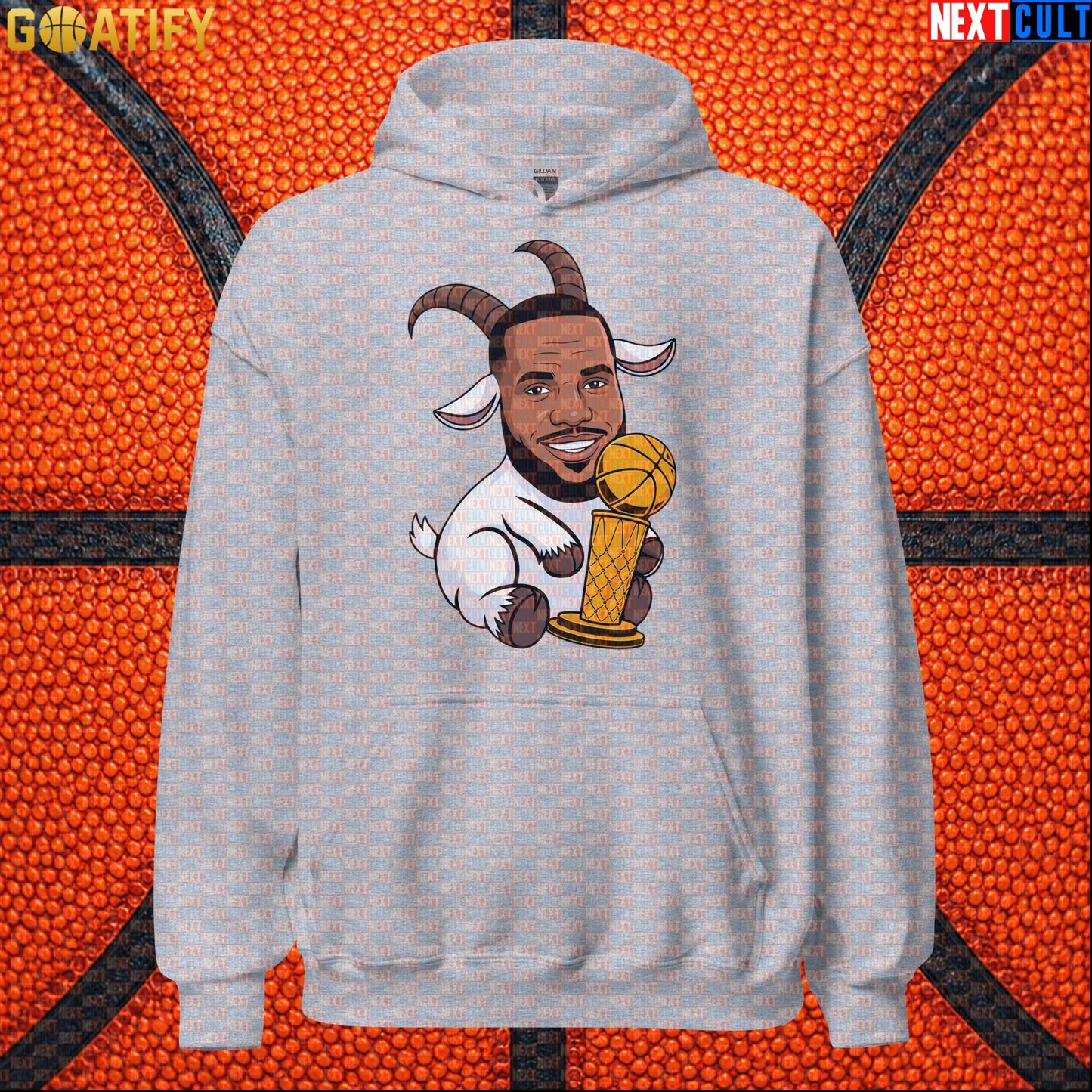 LeBron James Hoodie – LeGOAT Champion Pullover for Basketball Fans and NBA Game Days |  | ["Basketball", "Cleveland Cavaliers", "LeBron James", "Los Angeles Lakers", "Miami Heat", "NBA"]