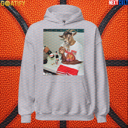 Michael Jordan Hoodie – 6 Rings GOAT Locker Room Pullover for Chicago Bulls Basketball Fans Sport Grey Hoodies Next Cult Brand