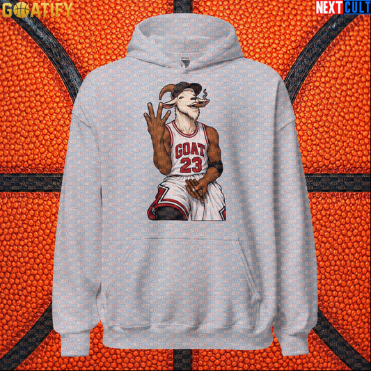 Michael Jordan Hoodie – GOAT Cigar Celebration Pullover for Chicago Bulls NBA Fans Sport Grey Hoodies Next Cult Brand