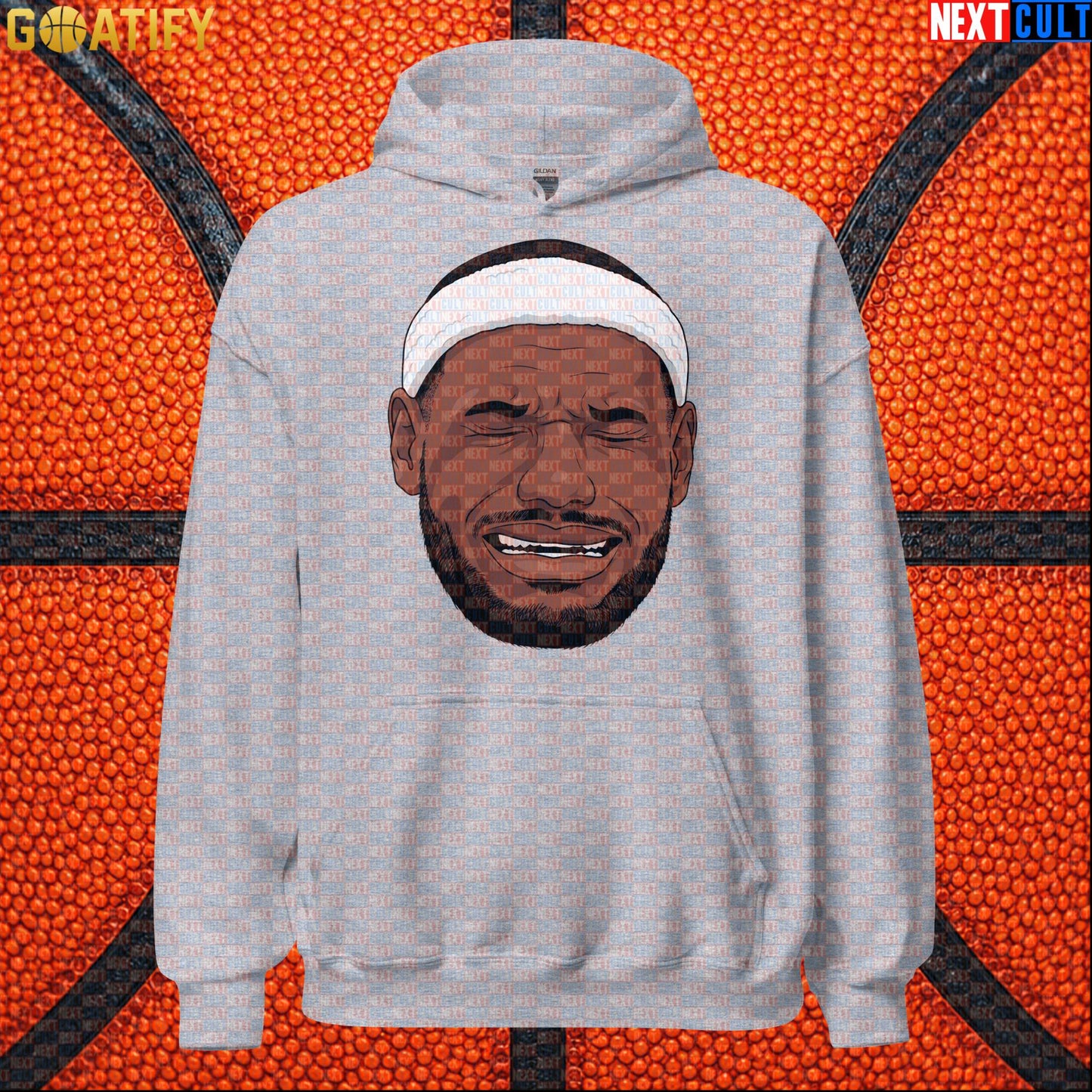 Crying LeBron Meme Hoodie – Funny NBA Basketball Pullover Game Day Gift for Sports Fans |  | ["Basketball", "LeBron James", "NBA"]