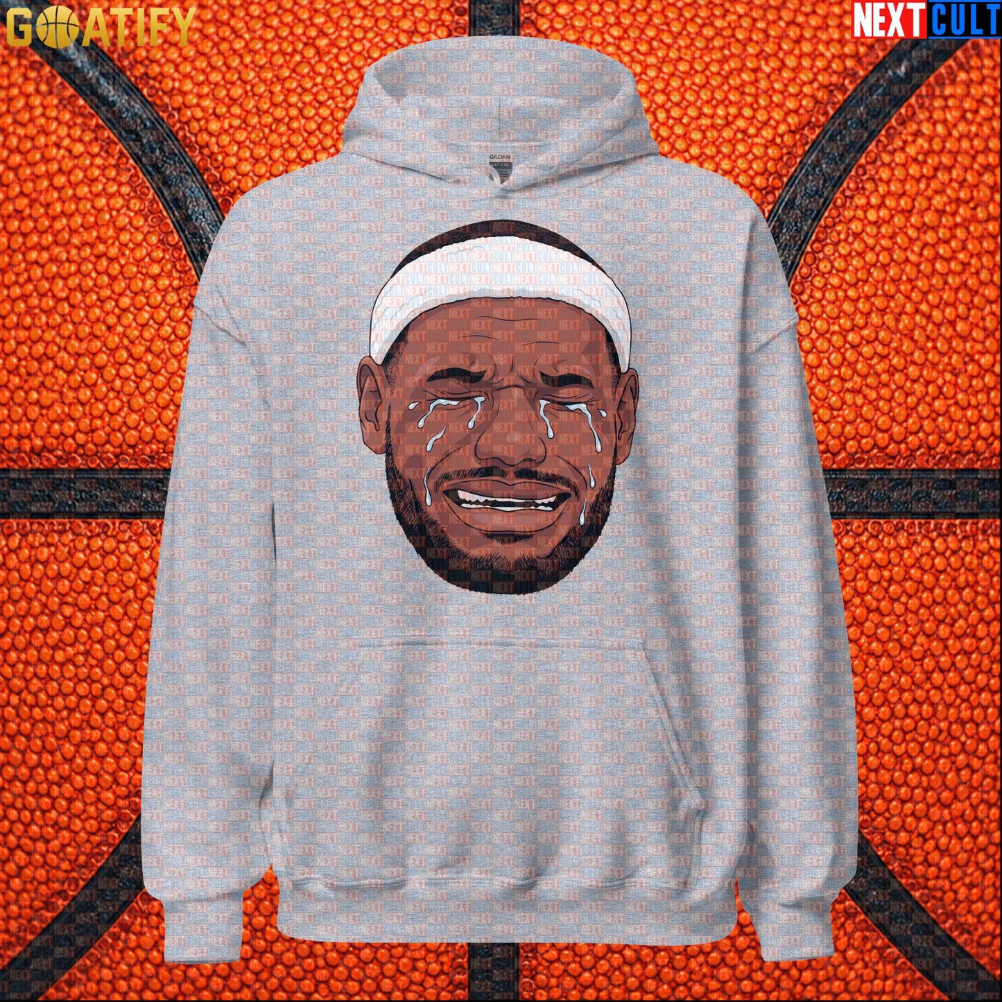 Crying LeBron Meme Hoodie – Funny NBA Basketball Pullover Game Day Gift for Sports Fans |  | ["Basketball", "LeBron James", "NBA"]